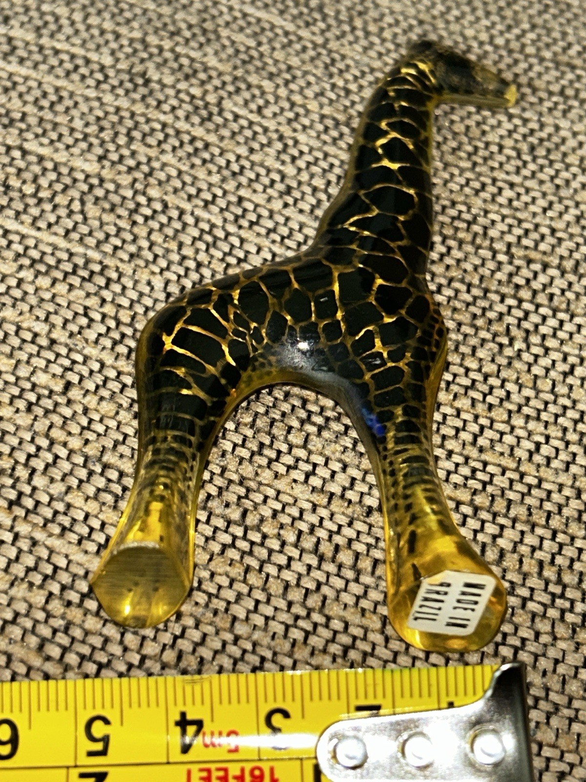 Palatnik Giraffe Lucite Acrylic Sculpture Made In Brazil MCM Figurine