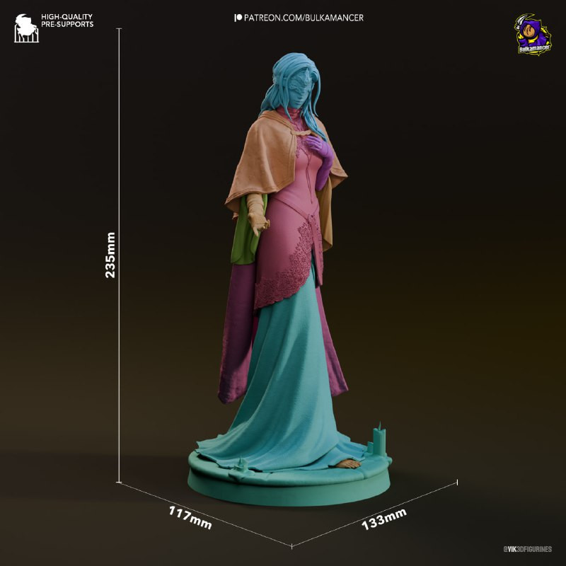 Fire Keeper, 235mm Resin Model Kit Painted 3d Printed GK Statue Figure