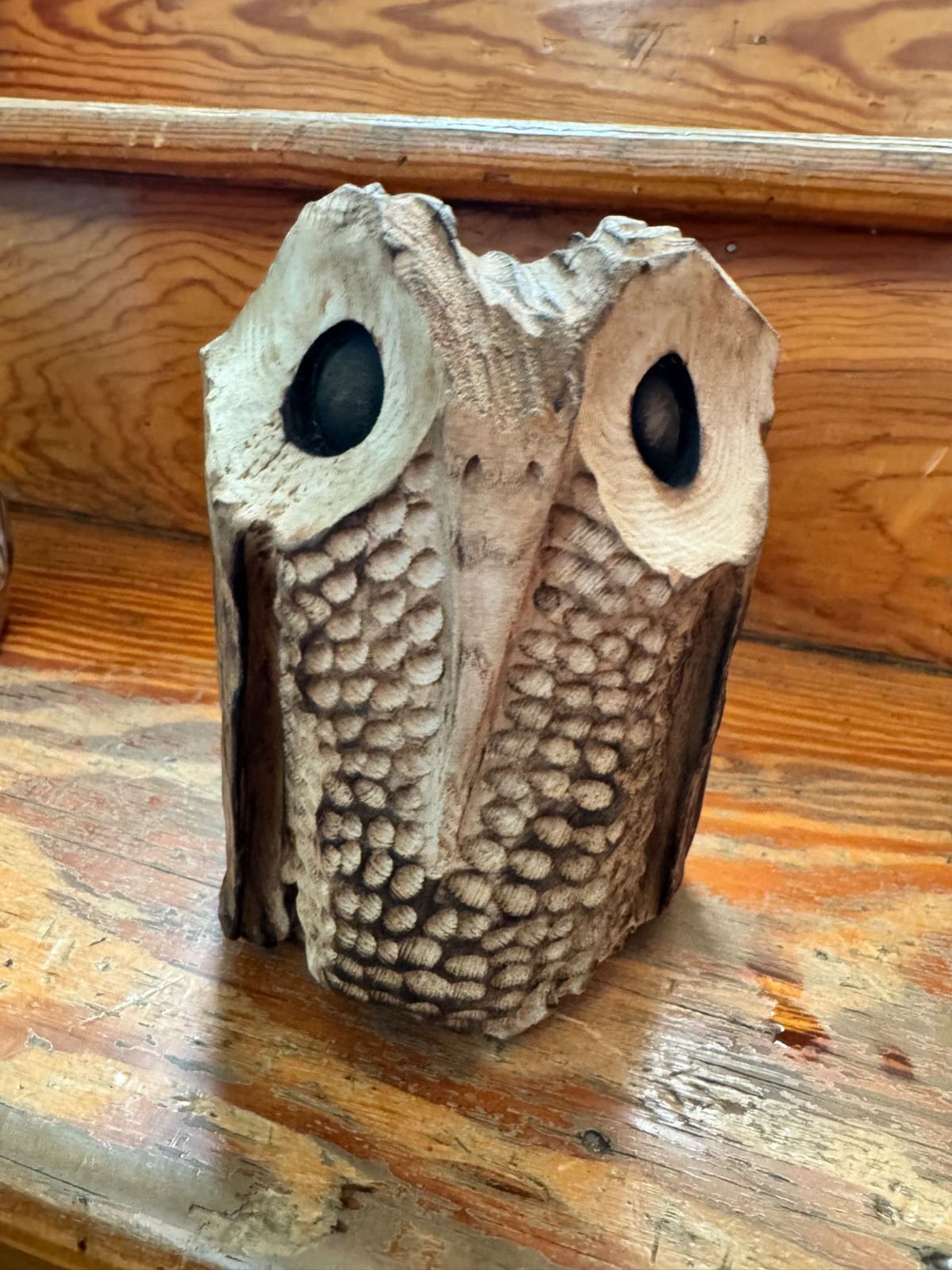 Chainsaw and Dremel Carved Wooden Baby Owls – Black Walnut, Cherry, & Cedar!