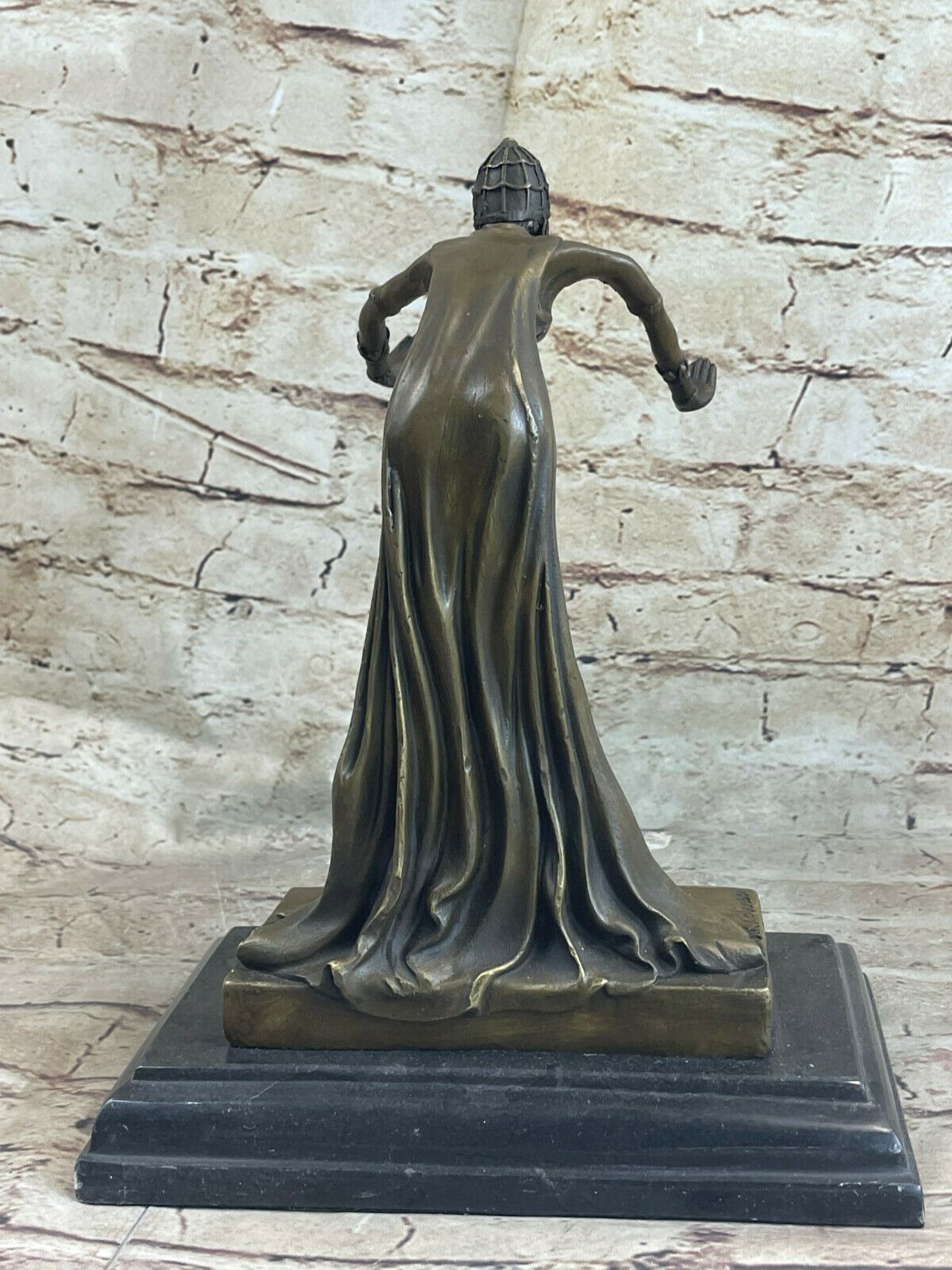 Chiparus Dancer Les Vegas Show Girls Art Deco Bronze Sculpture Marble Figurine