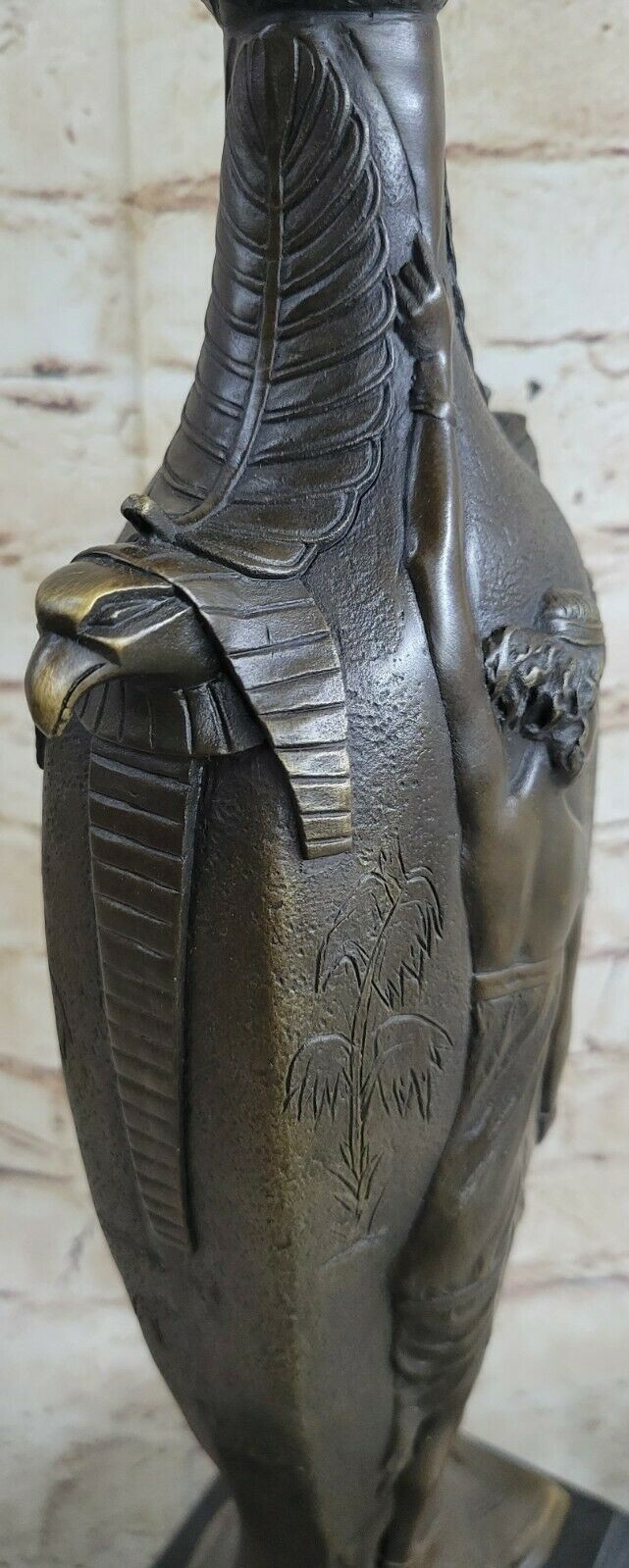 L@@K Stunning Vintage Bronze Art Nouveau/Deco Whimsical Lady Vase Sculpture Sale