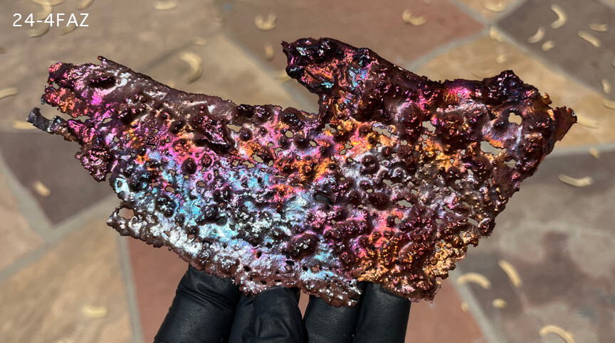 Copper Art Stunning Rainbow Colors – Genuine Old Mine Copper Splash – US Seller!