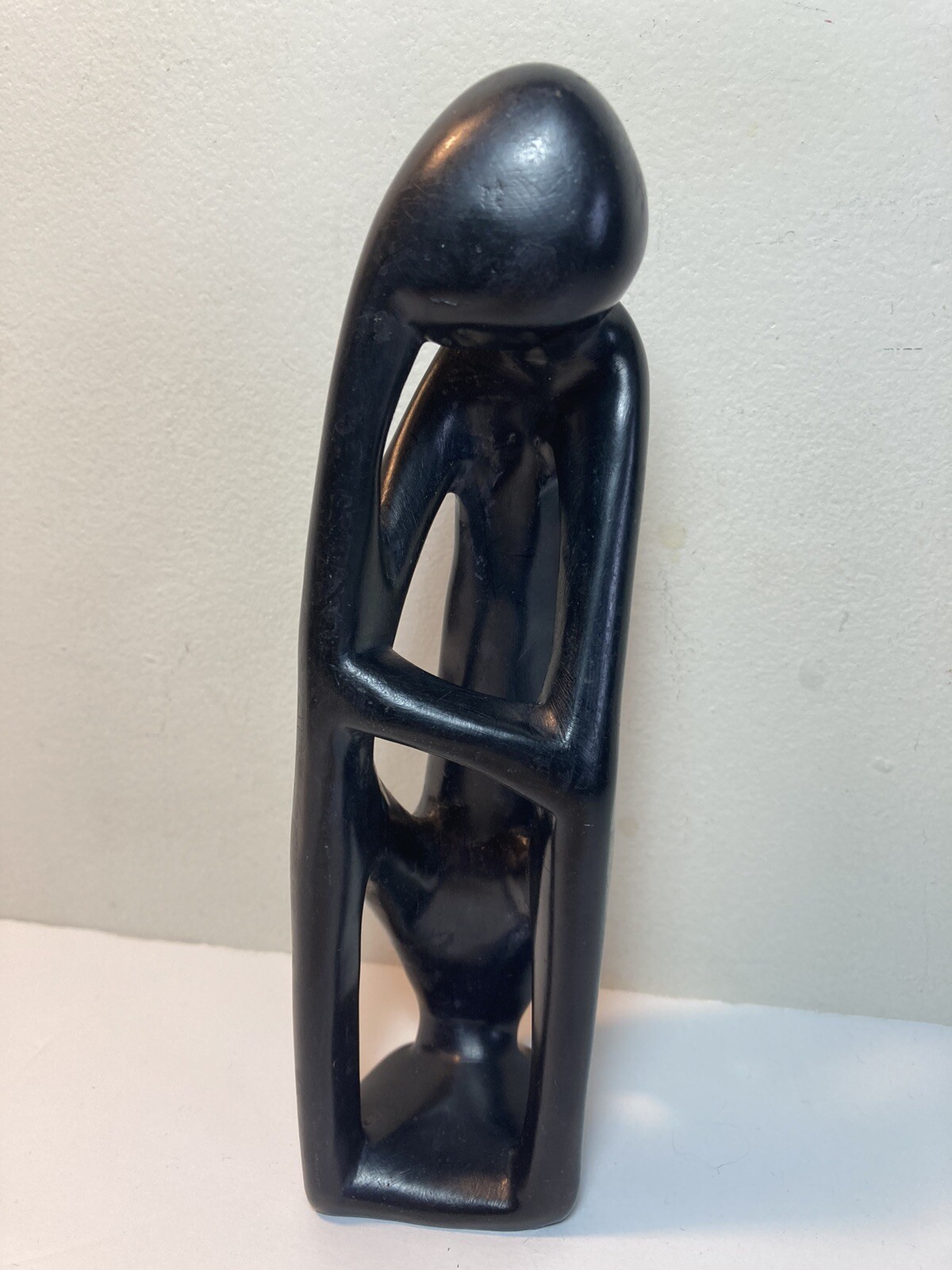 Abstract Thinker Soapstone Sculpture Statue Figure 8.25”