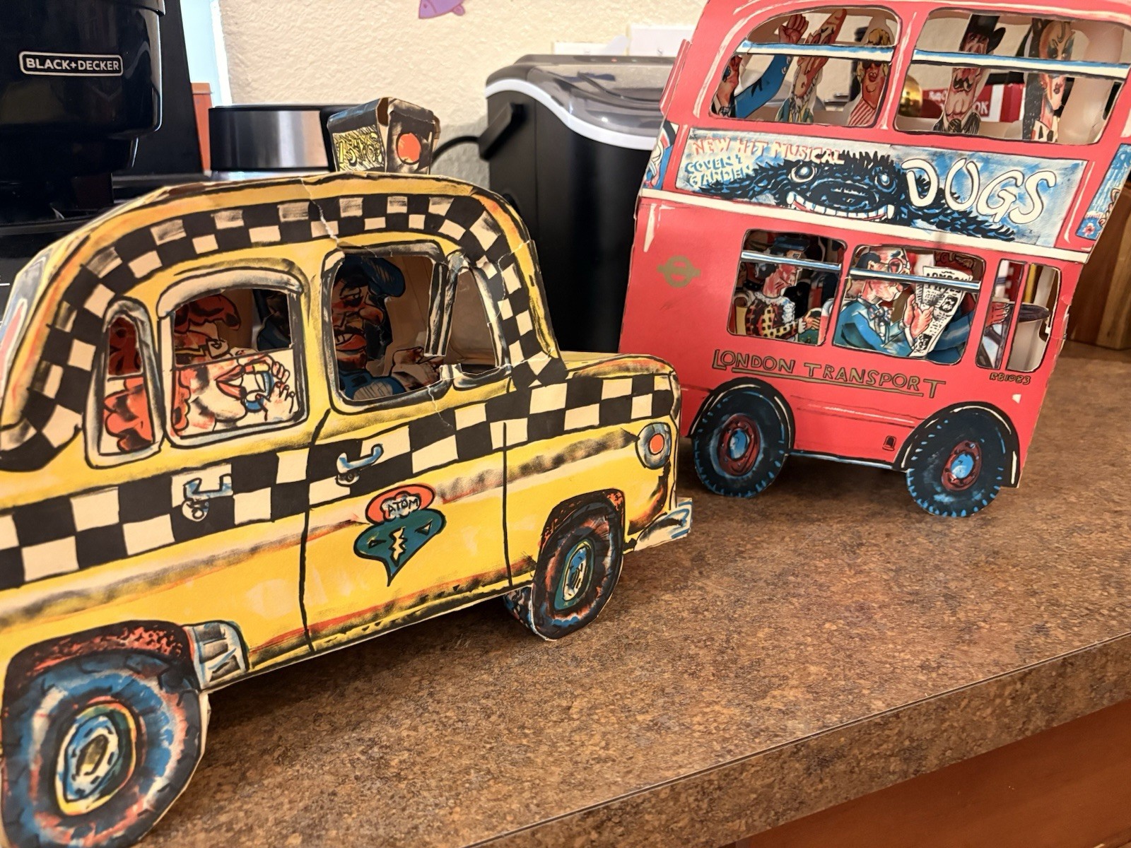 Red Grooms 1983/1984 Vintage Vehicles London Transport Bus & Taxi