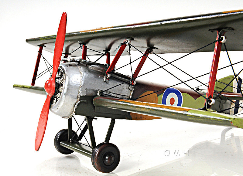 British Sopwith Camel F.1 Biplane Metal Desk Model 10&Prime; Airplane Aircraft Decor