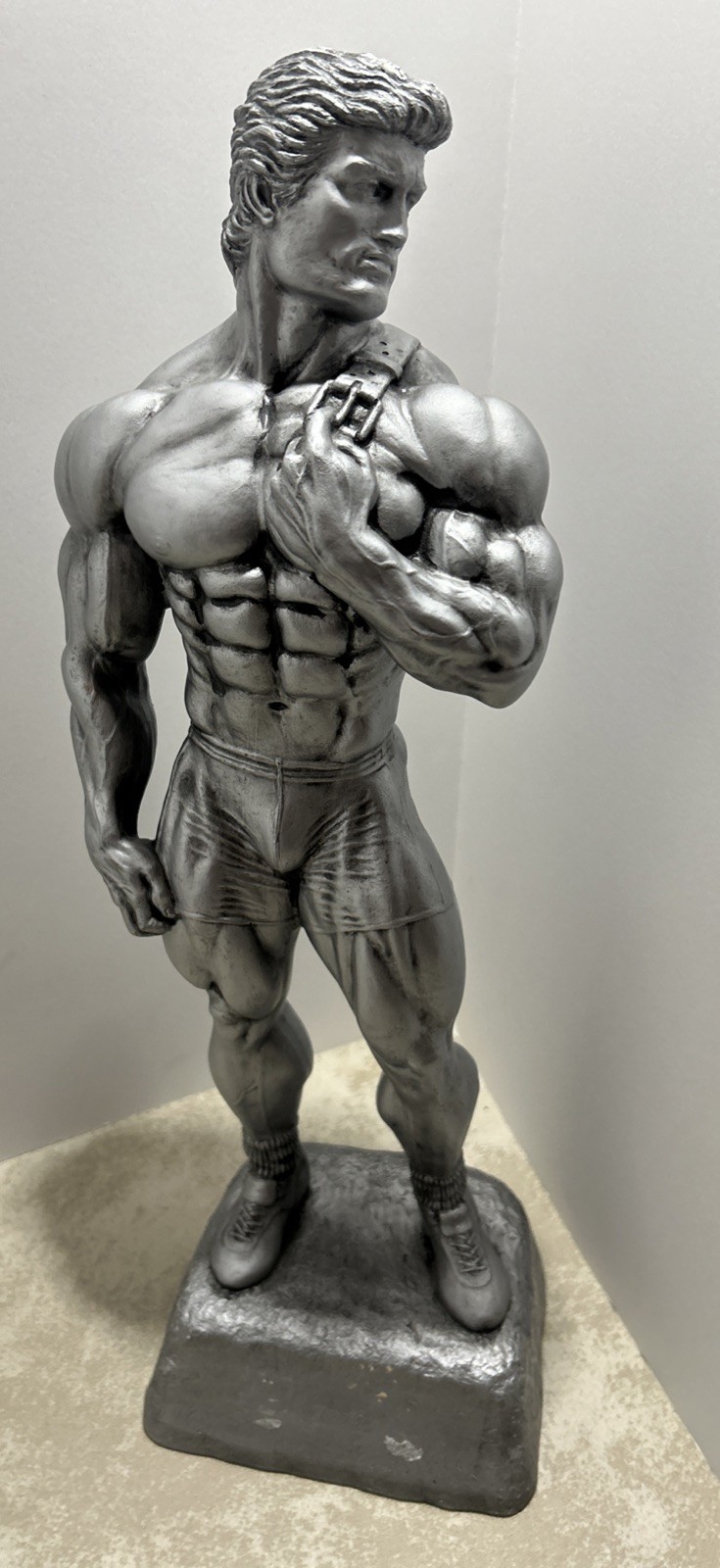 RARE Vintage Bodybuilding Award Trophy Niels Anderson Sculpture FIGURE MUSCLE EC