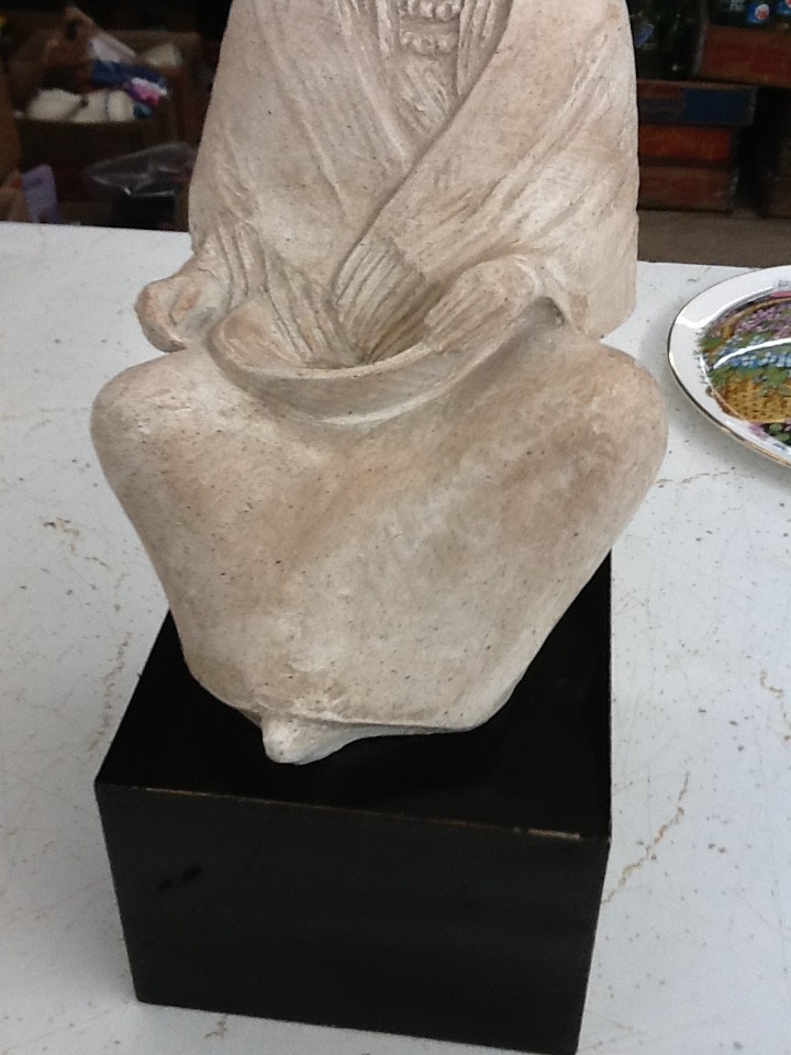 Austin Productions Sculpture Seated Squaw James Marshall 1983 12&Prime; Tall Vintage