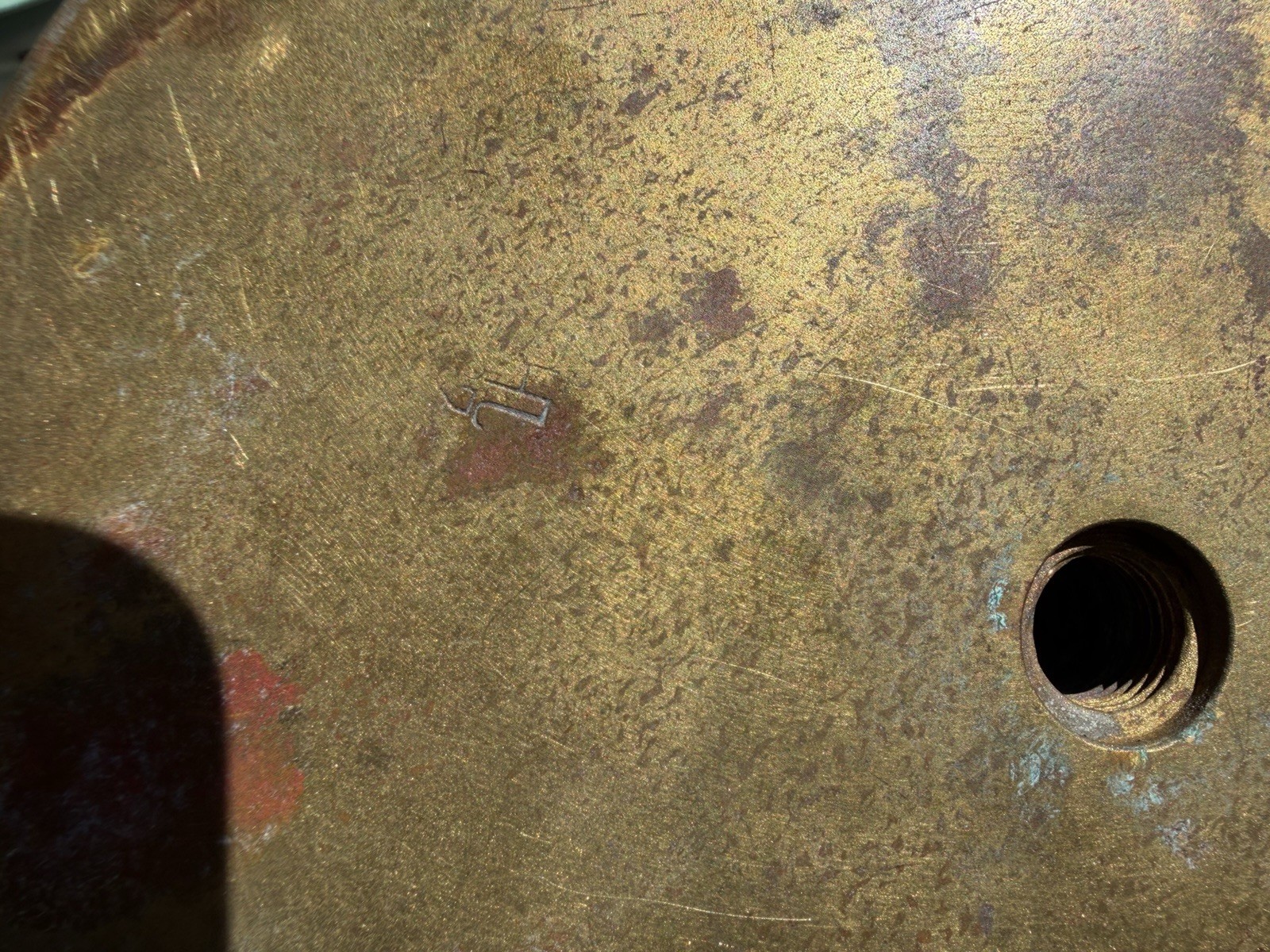Antique 1918 Large 28” German Germany Trench Art Brass