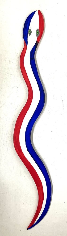 1. Red-White-Blue SNAKE – CUTOUT – By Eddie Armstrong – $30