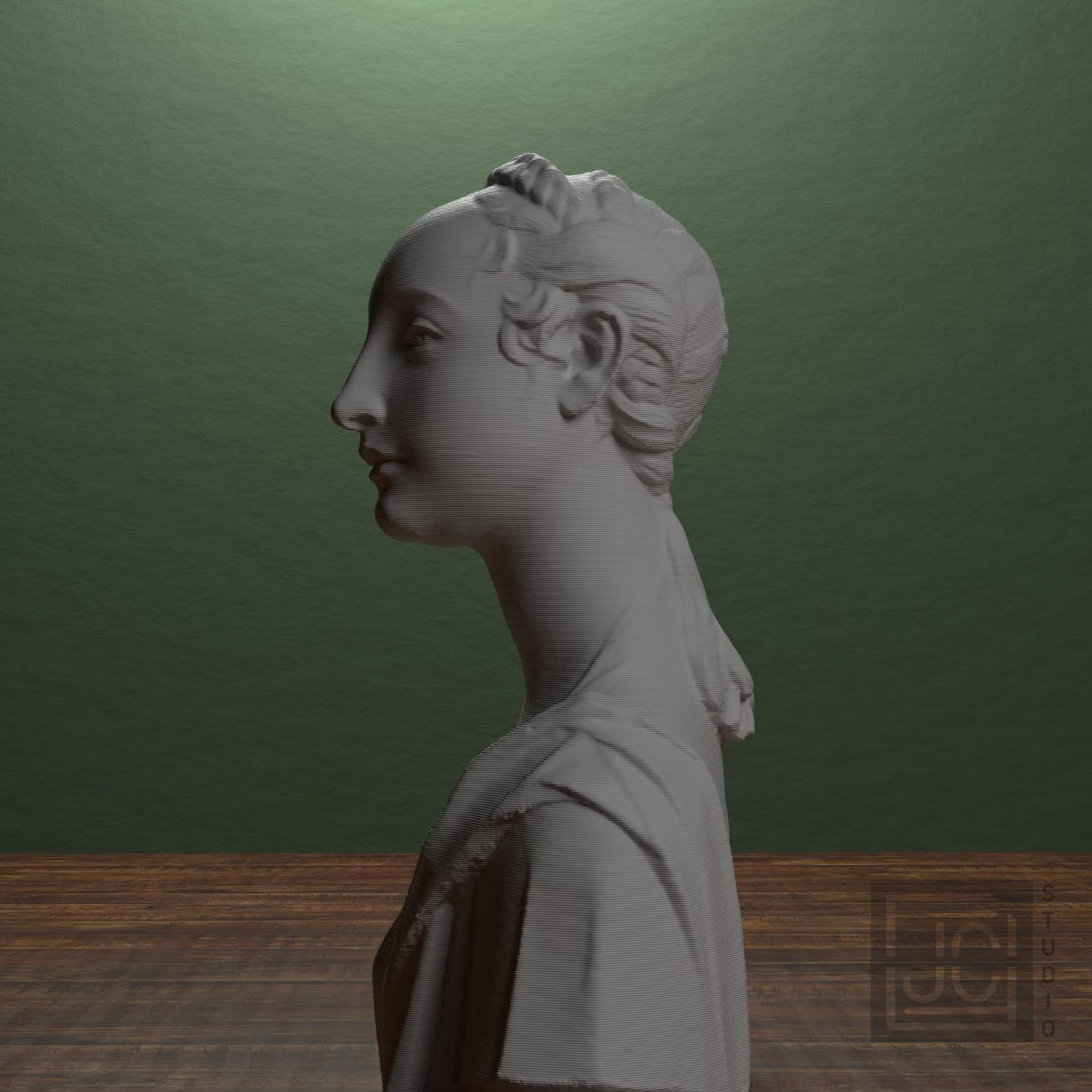 Portrait of a young girl Collectible Bust Statue – 5, 9, 12 Inch