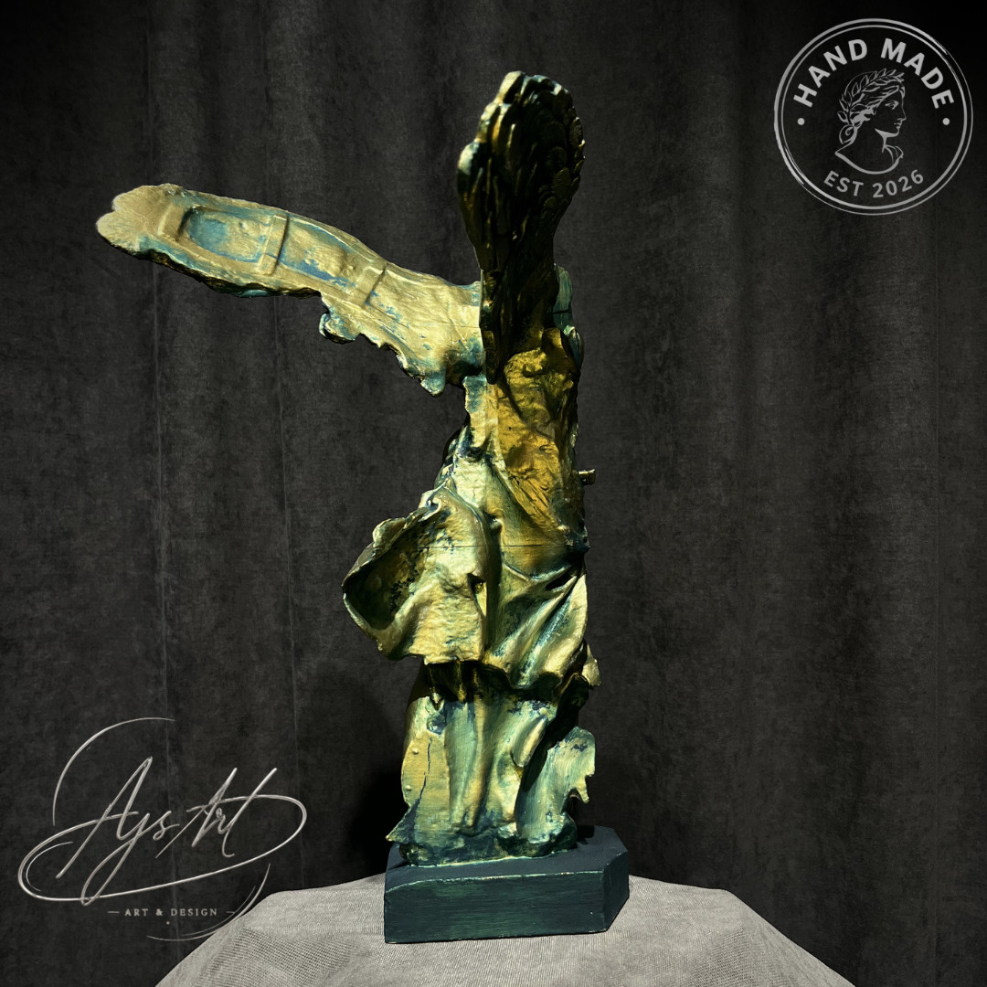 Winged, Sculpture, home decor, hand-painted, gift, greek, 3D Printed