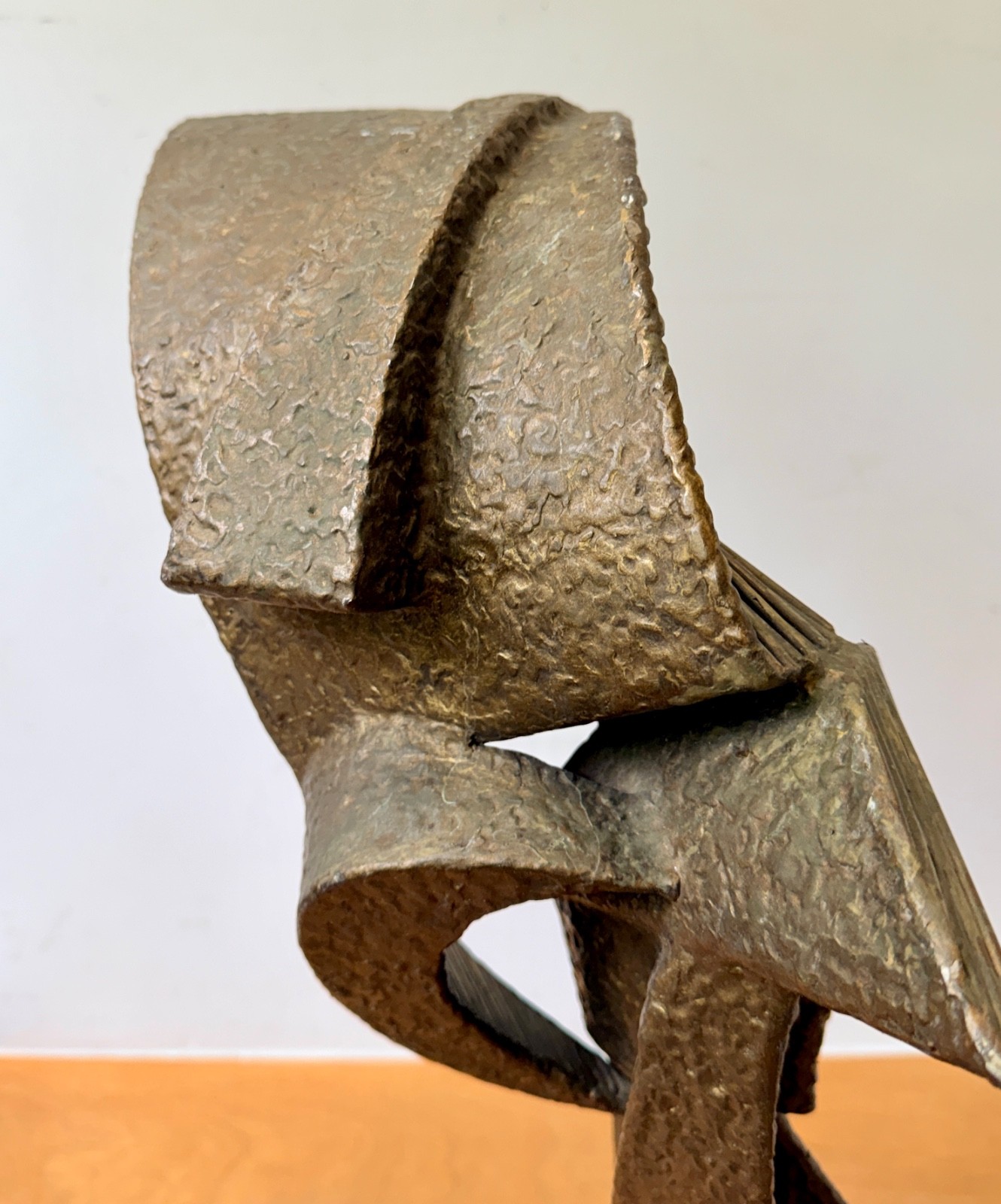 1960s John Roper Brutalist Abstract Metal New York Art Sculpture Statue Vtg Mcm