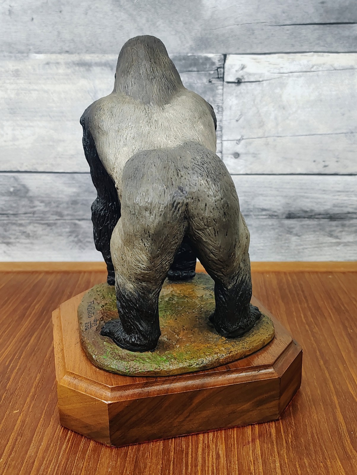 Vintage Francis W Eustis Signed Resin Gorilla Animal Sculpture Statue #13 of 200