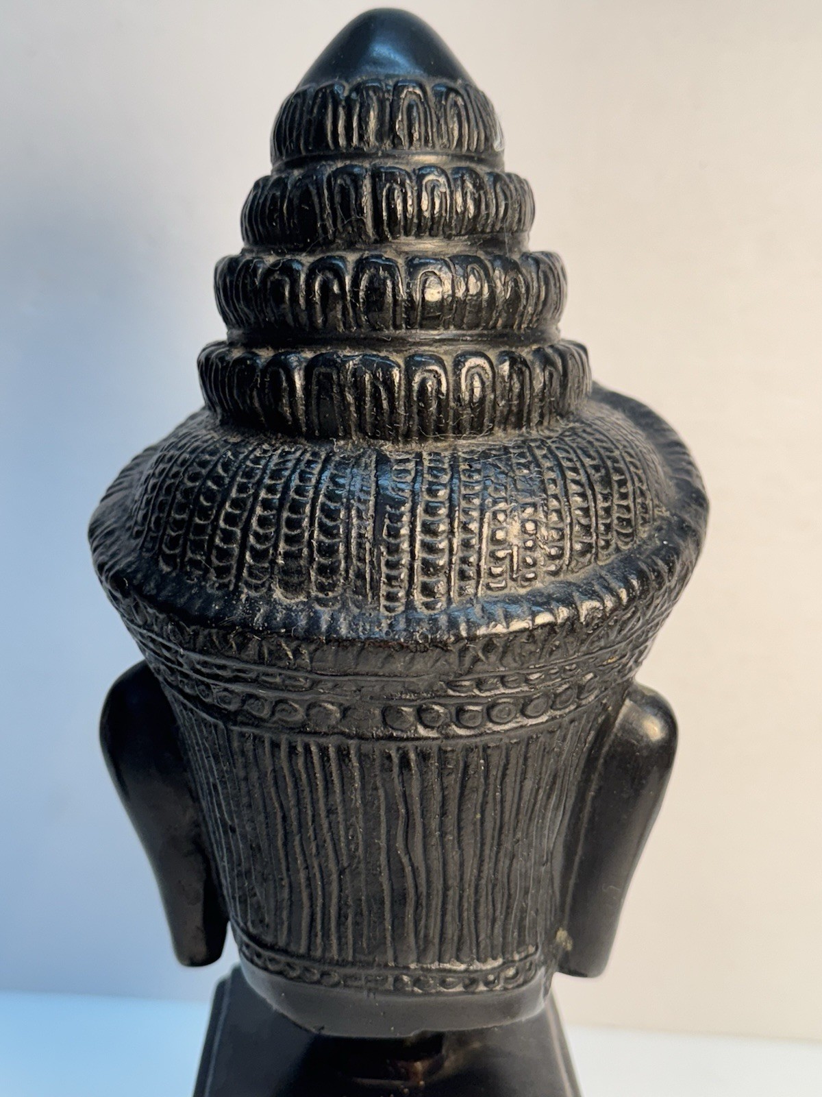 Ngyuen Thanh Le MCM Vietnamese Heavy Bronze Bust Sculpture Traditional Headdress