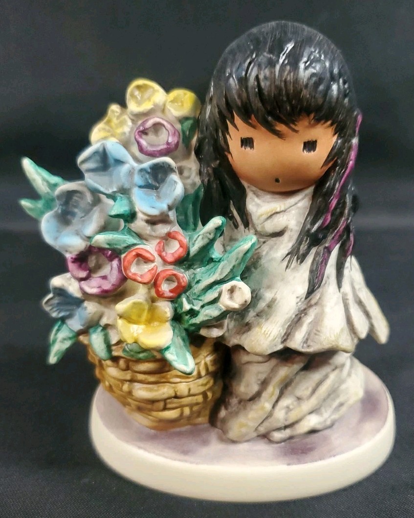 Goebel Ted DeGrazia Flowers For Mother Figurine Handmade Children of the World