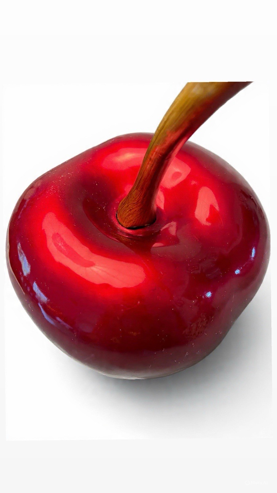 Handmade Sculpture « The Cherry On Top » – Artificial Stone, Art Piece OVERSIZED