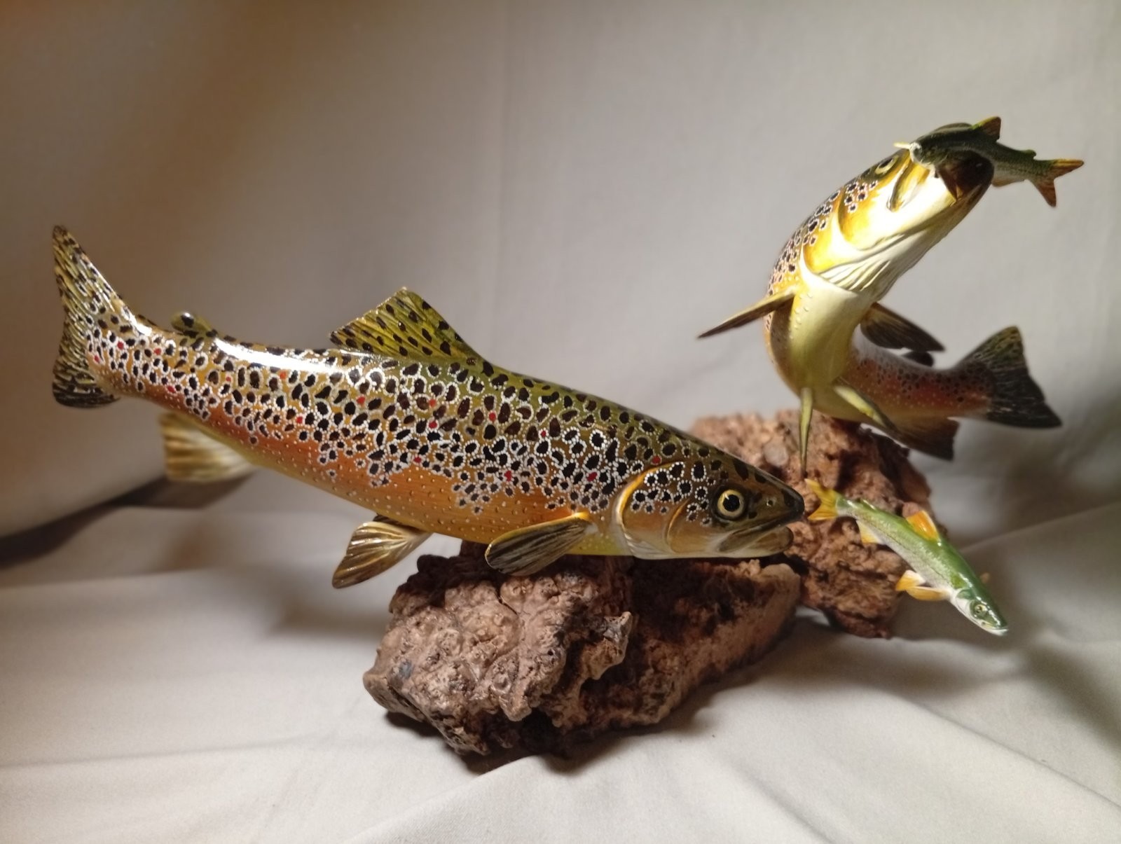 Not shipped to the USA. Brown trout with fry.