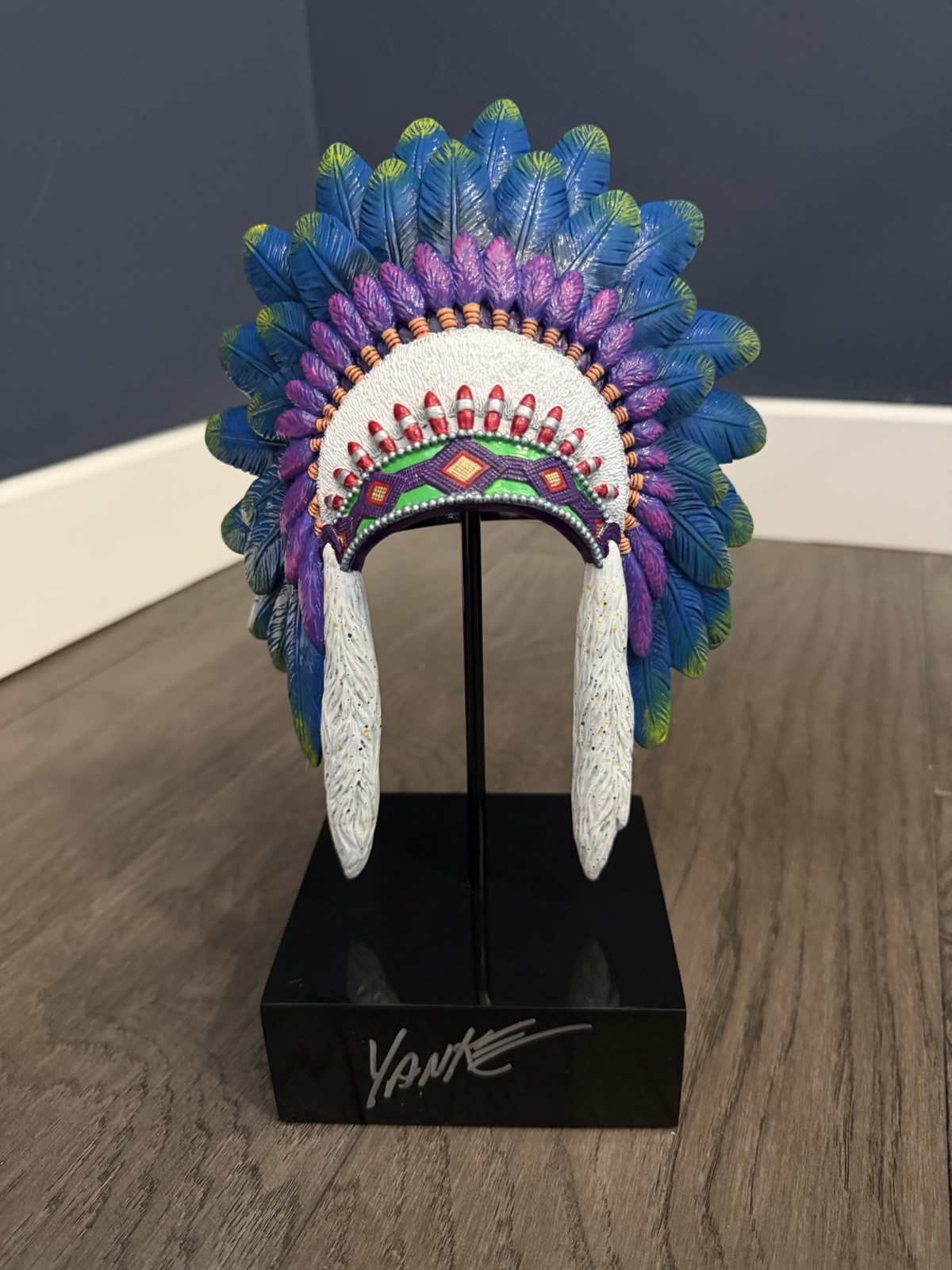Tim Yanke Limited Edition Sculpture “Headdress ” Signed and Numbered, COA