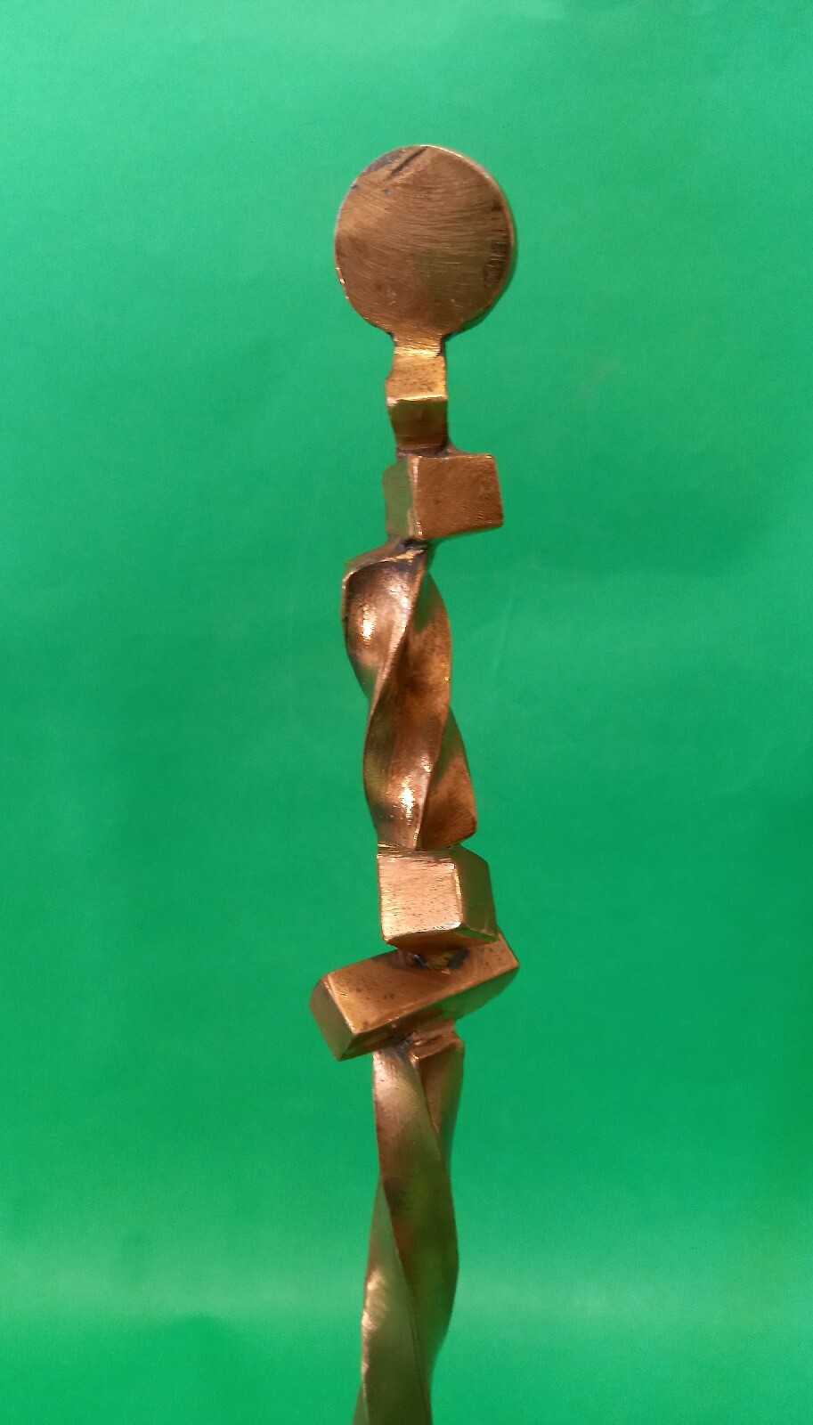 Vincenzo Ferrari, L&rsquo;ombra Della Sera, bronze, 1990, h cm 35.5, w 8.5×8.5 cm.