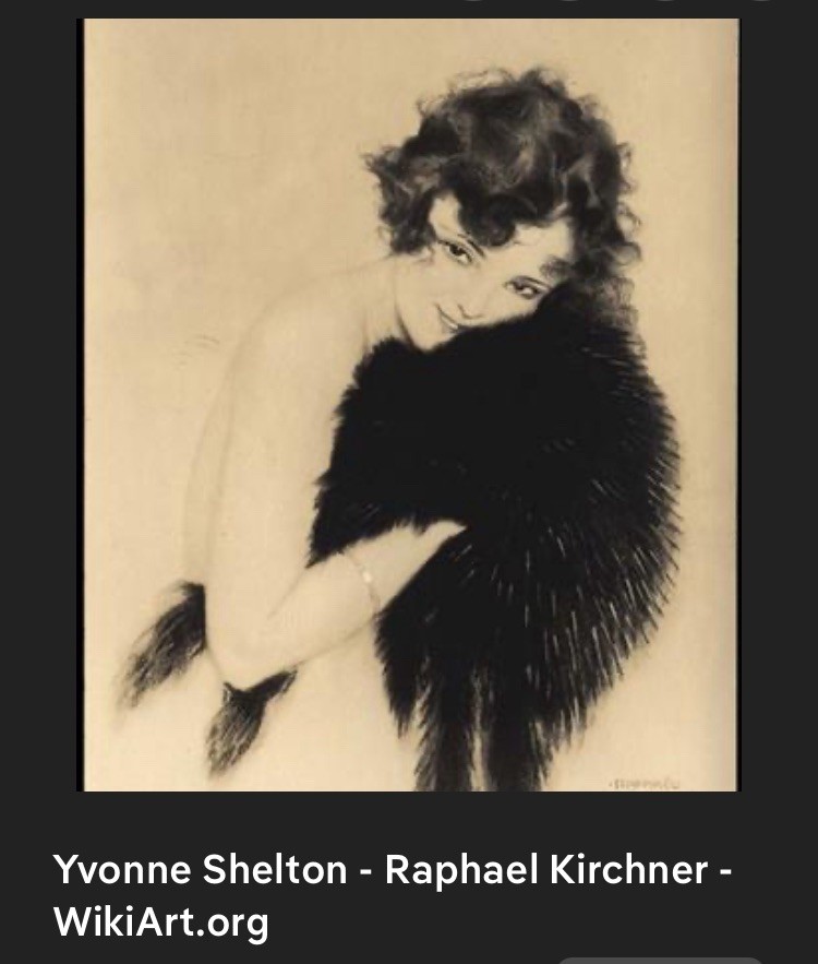 YVONNE SHELTON Zeigfeld Follies Broadway Silent Film Actress Bronze Relief 1924