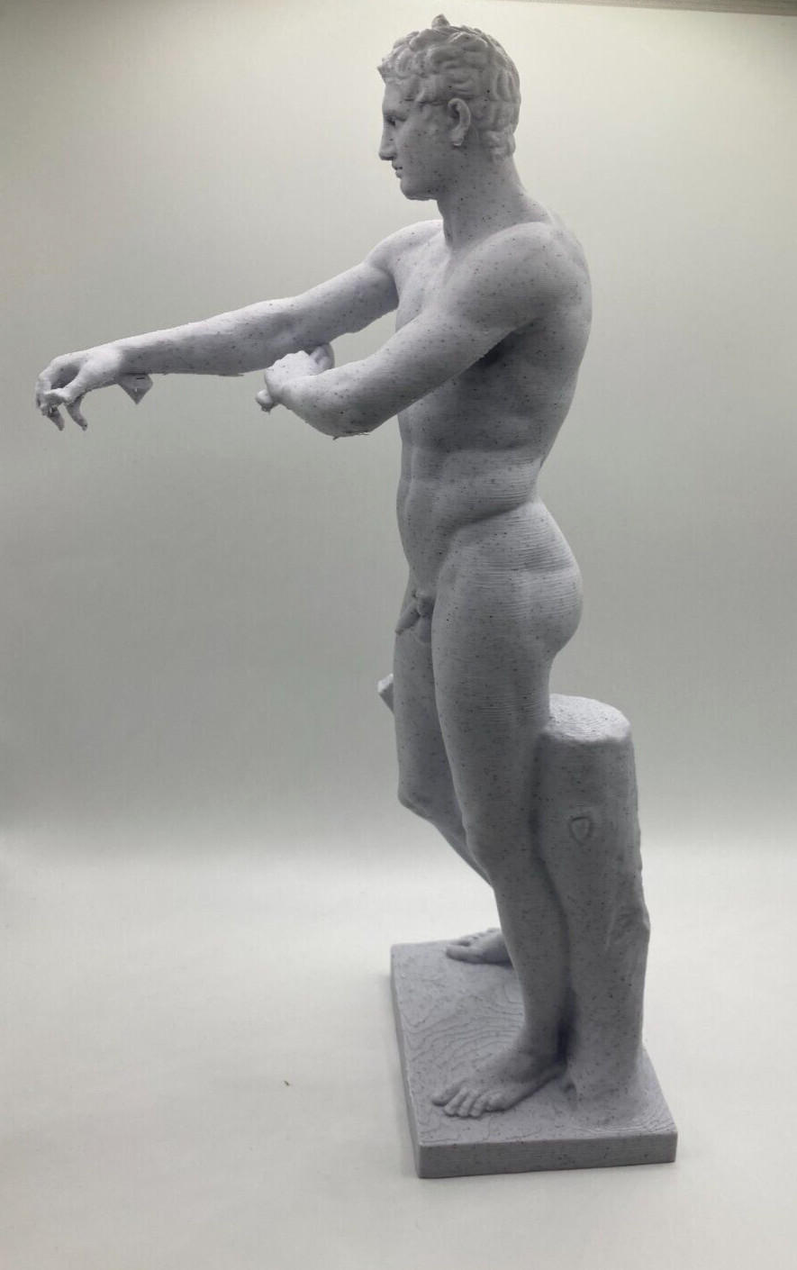 GREEK SCULPTURE APOXYMENOS 9.8 INCH/250 MM, MUSEUM REPRODUCTION