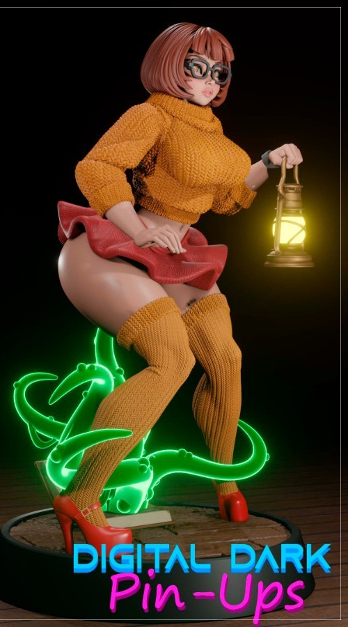 Velma Version 2 Cosplay Girl Unpainted Mini Figure Dnd Model – Choose Your Size