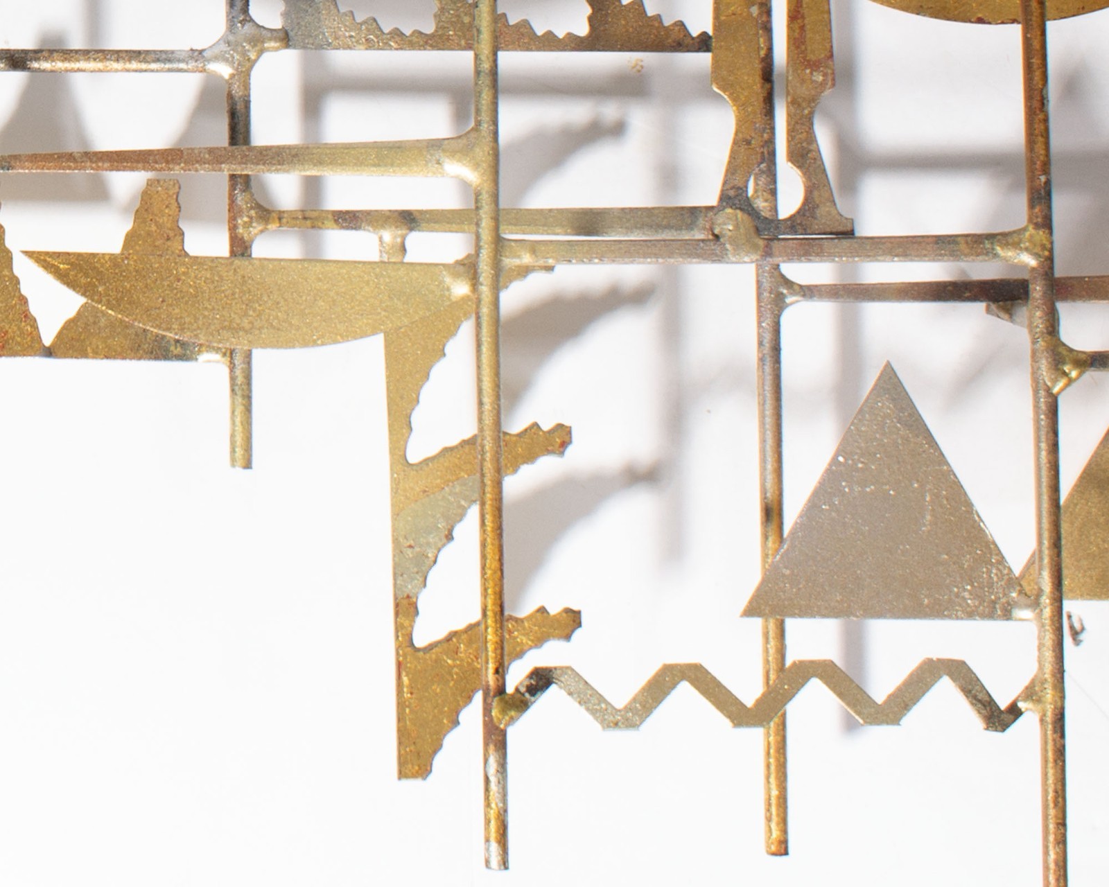 William Bowie 1960s Egyptian Inspired Metal Wall Sculpture
