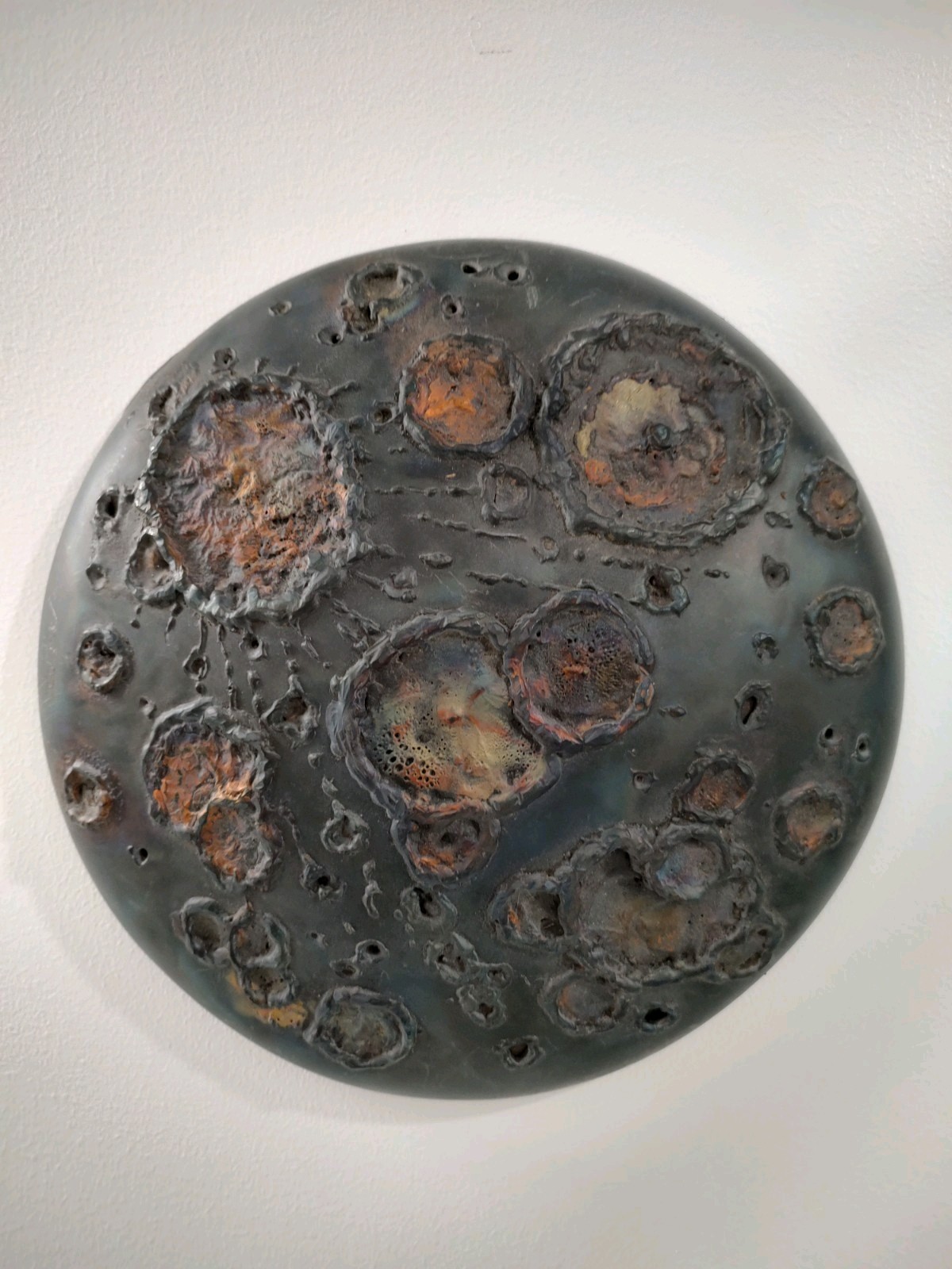 « LUNA » – Original abstract Wall Art of the Moon by Artist Bruce Vaughn, 2003
