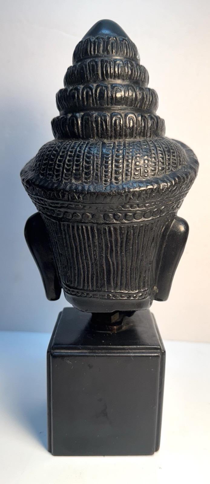 Ngyuen Thanh Le MCM Vietnamese Heavy Bronze Bust Sculpture Traditional Headdress