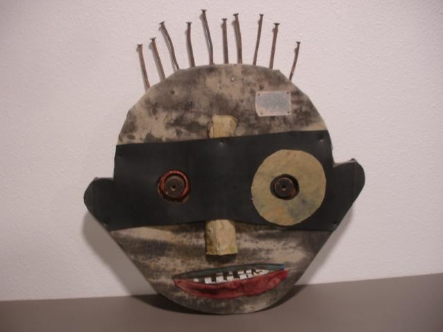 Bill Skrips Artist Folk Art Wall Sculpture Wood Metal Found Objects Kitay 2018
