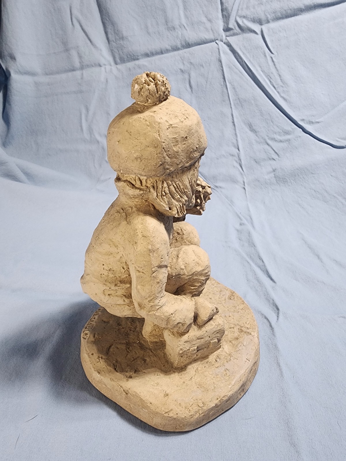Vintage Bright Eyes SCHOOL DAISIES Signed Sculpture Dee Crowley Childhood Figure