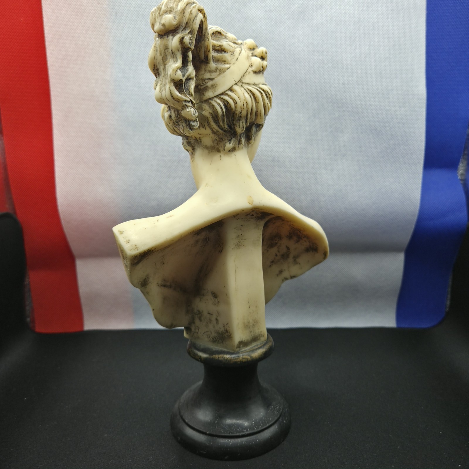 A Santini Paolina Bust Vintage Neoclassical Sculpture Marble/Alabaster Resin