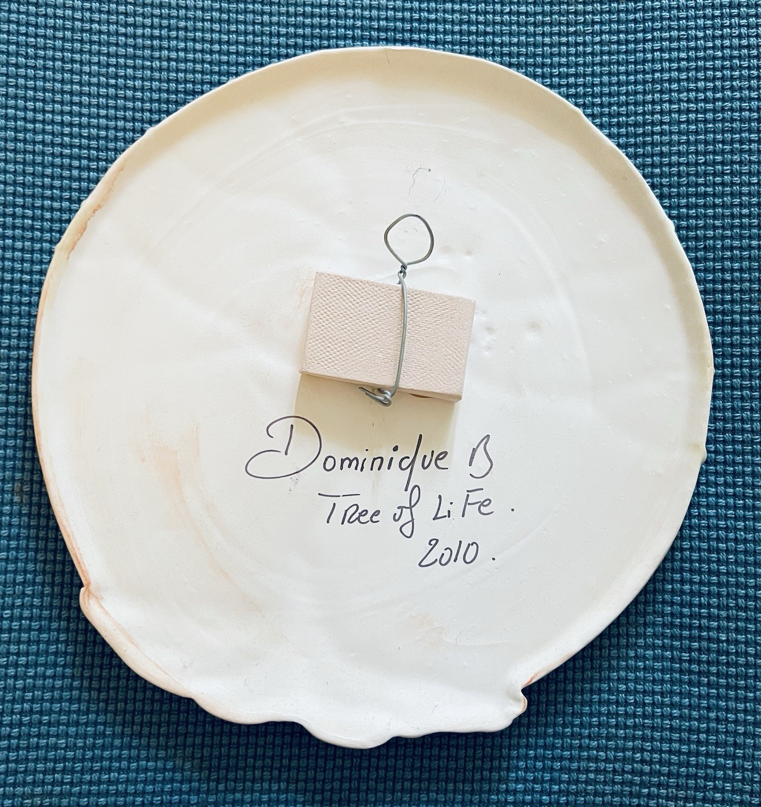 Dominique Blain Ceramic Sculpture Wall Plate « Tree Of Life” 2010. Artist Signed