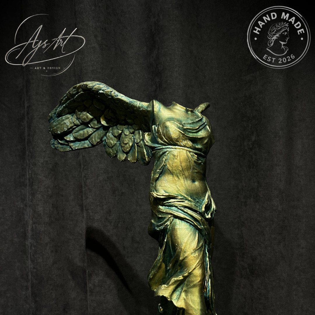 Winged, Sculpture, home decor, hand-painted, gift, greek, 3D Printed