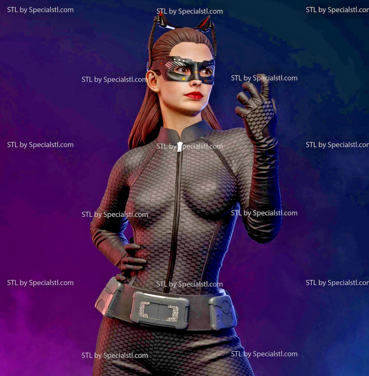 Catwoman Anne Hathaway! – Customizable Scale 3D Printed! Painted or Unpainted!