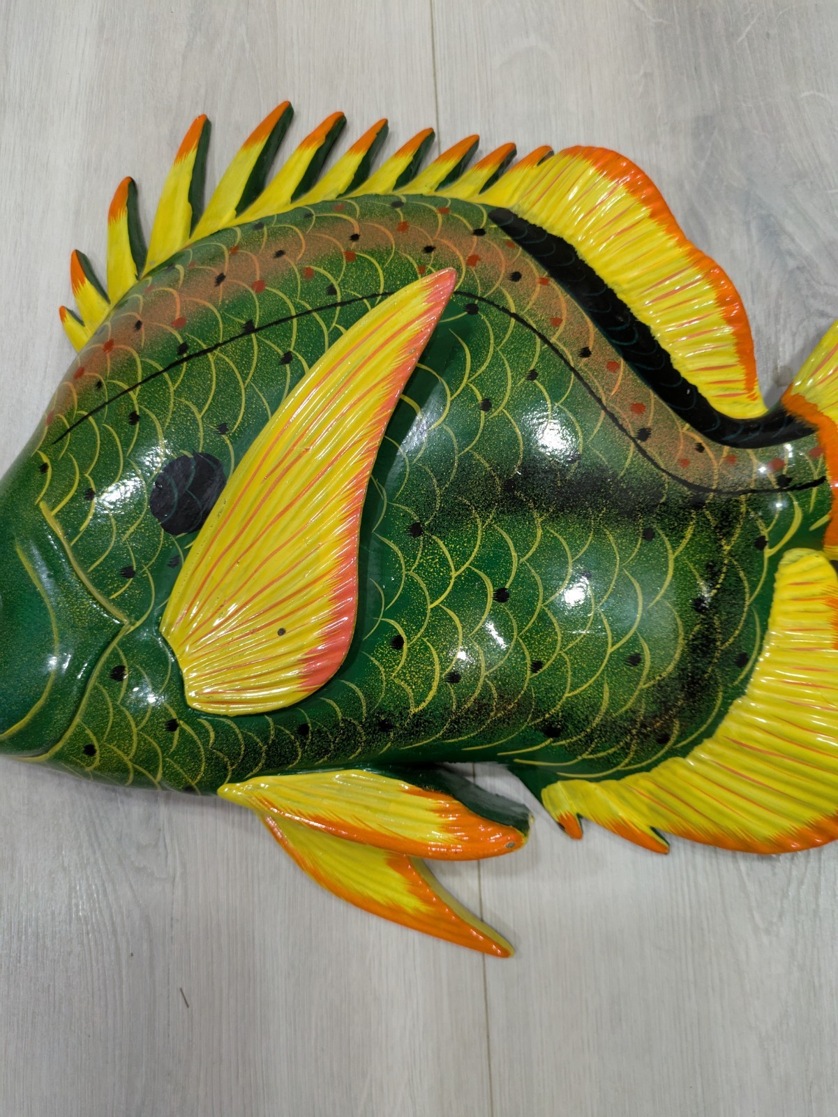 VTG Don Edmond Tropical 3D Fish Laquered Resin Wall Art Realistic Set of 3 17×13