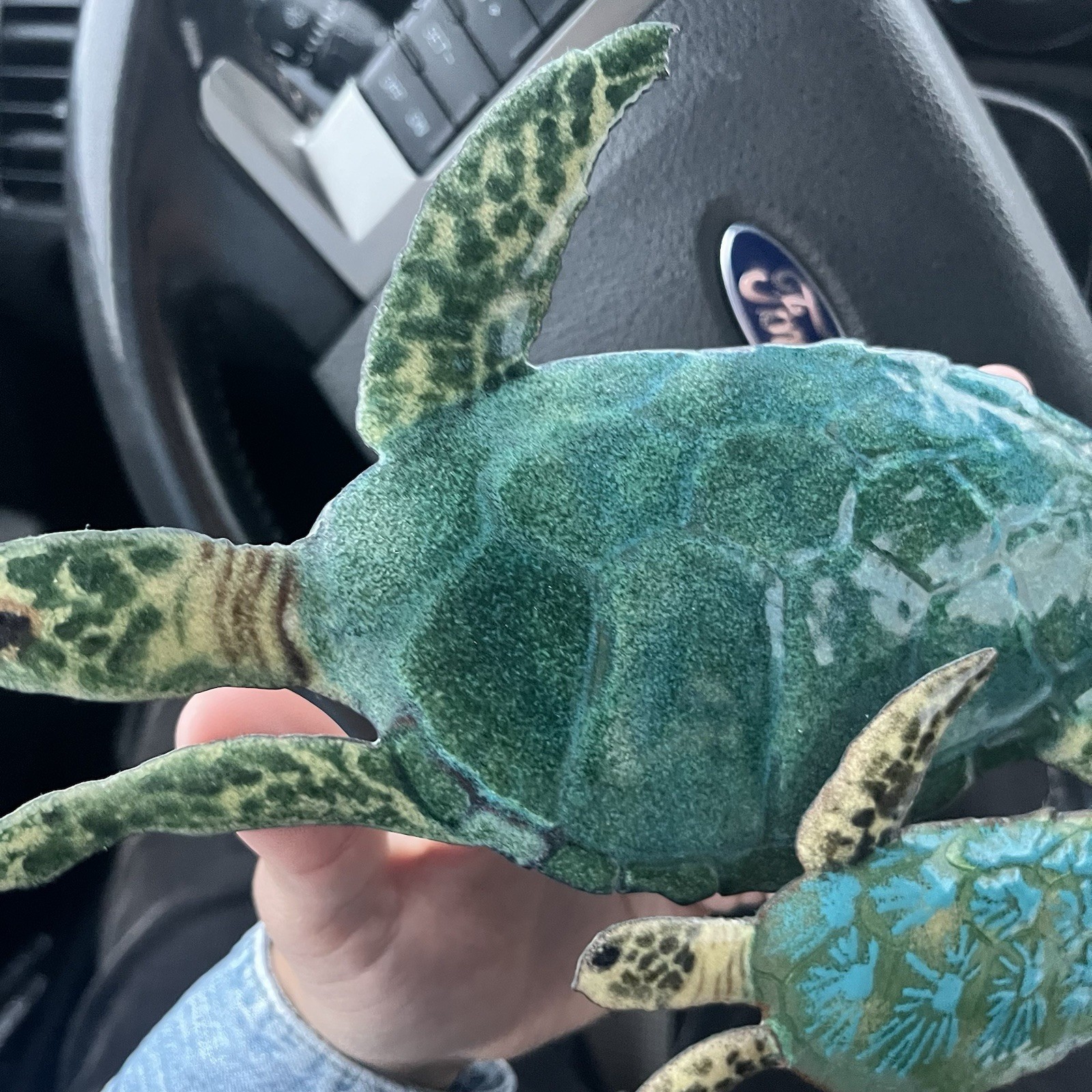 Vtg Bovano Cheshire Enameled Copper Wall Art Sculpture 2 Sea Turtles Decor Ocean