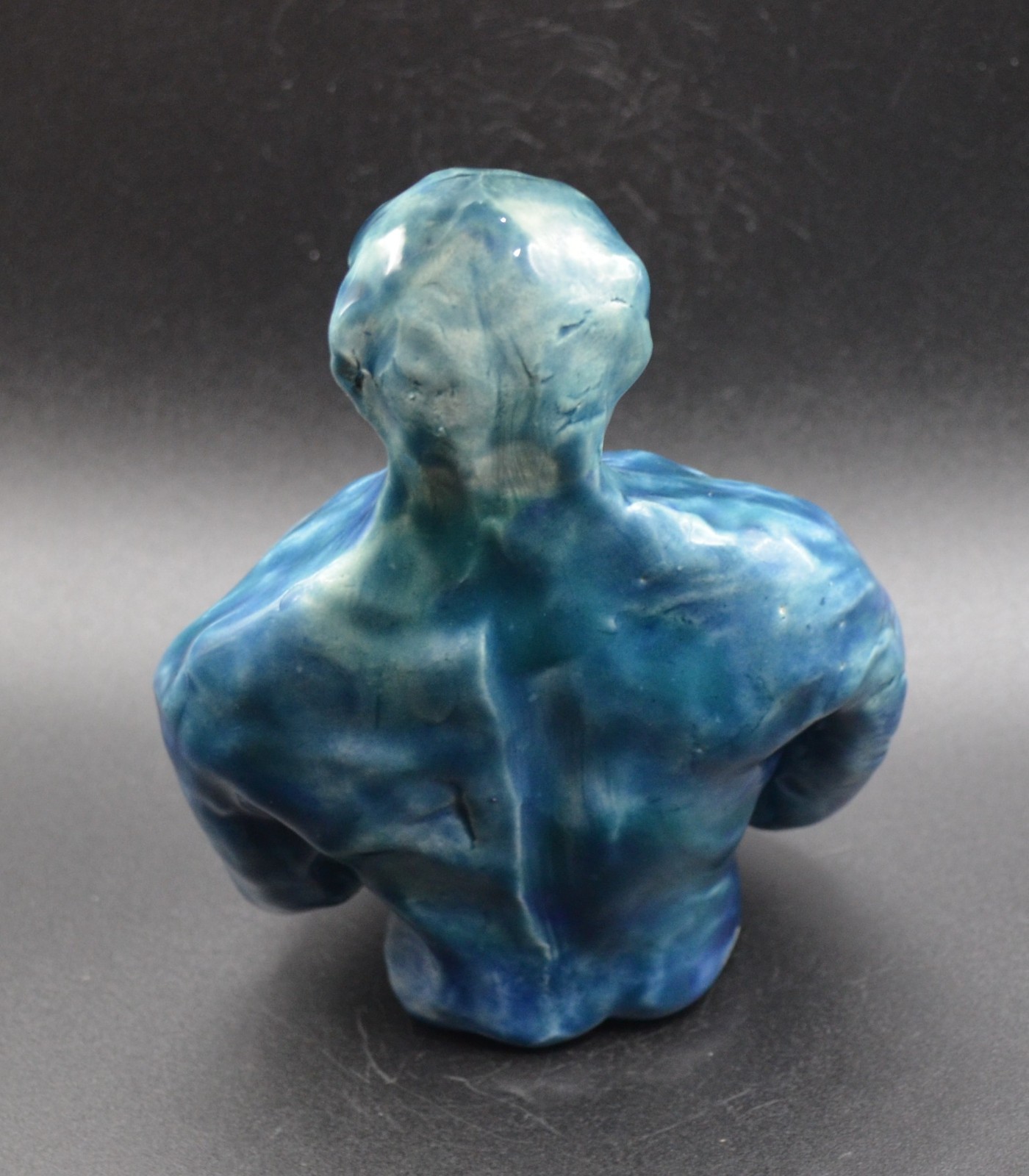 « Stoic and Orange Wine » -Experimental Original Clay Sculpture. Hand made &glazed