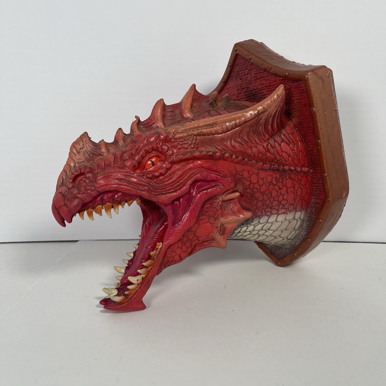 3D Dragon Head Wall Pendant Dinosaur LED Mounted Sculpture Smoke Light