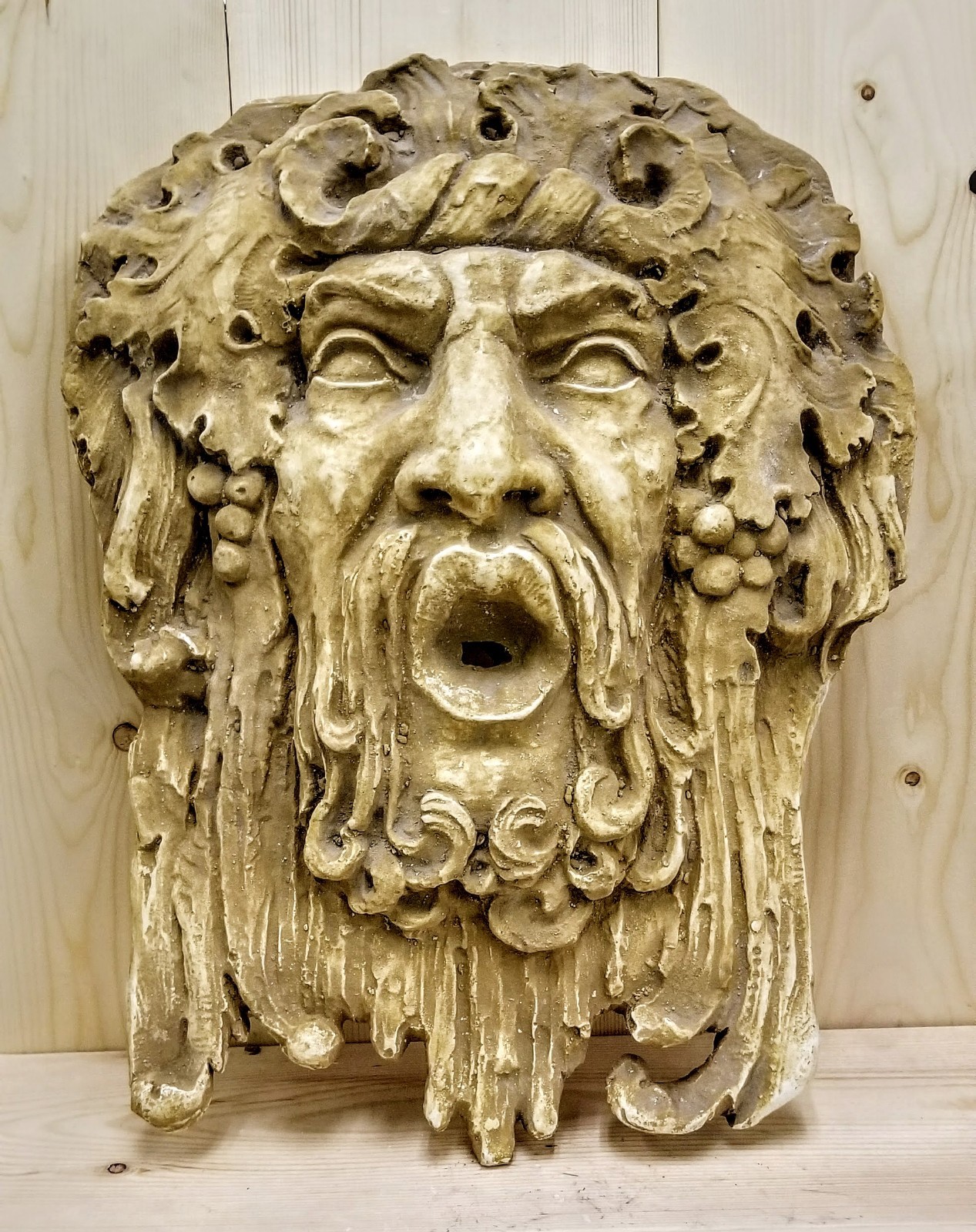 Bacchus-Dionysus Large Wall Home Garden Decor Plaque Wine seller