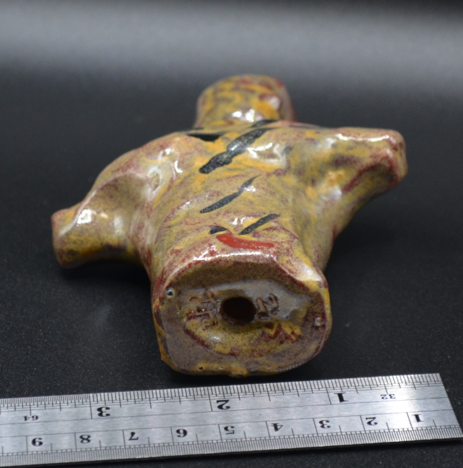 « Victim of Eros 3 » – Expensive Original Clay sculpture, hand made& glazed.