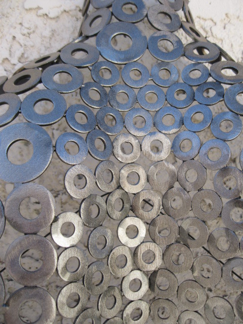 Abstract Wall art Modern Metal Male Sculpture Torso by Holly Lentz