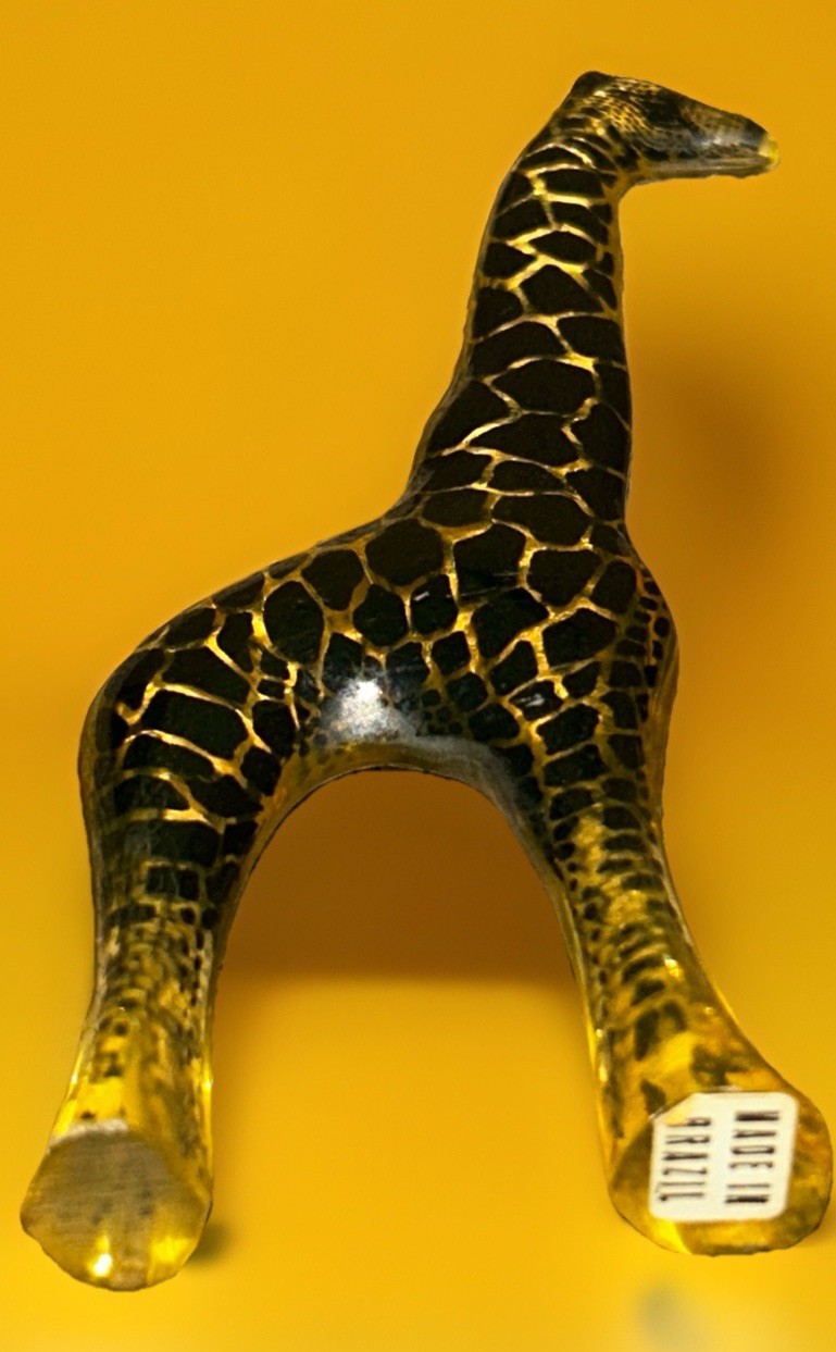 Palatnik Giraffe Lucite Acrylic Sculpture Made In Brazil MCM Figurine