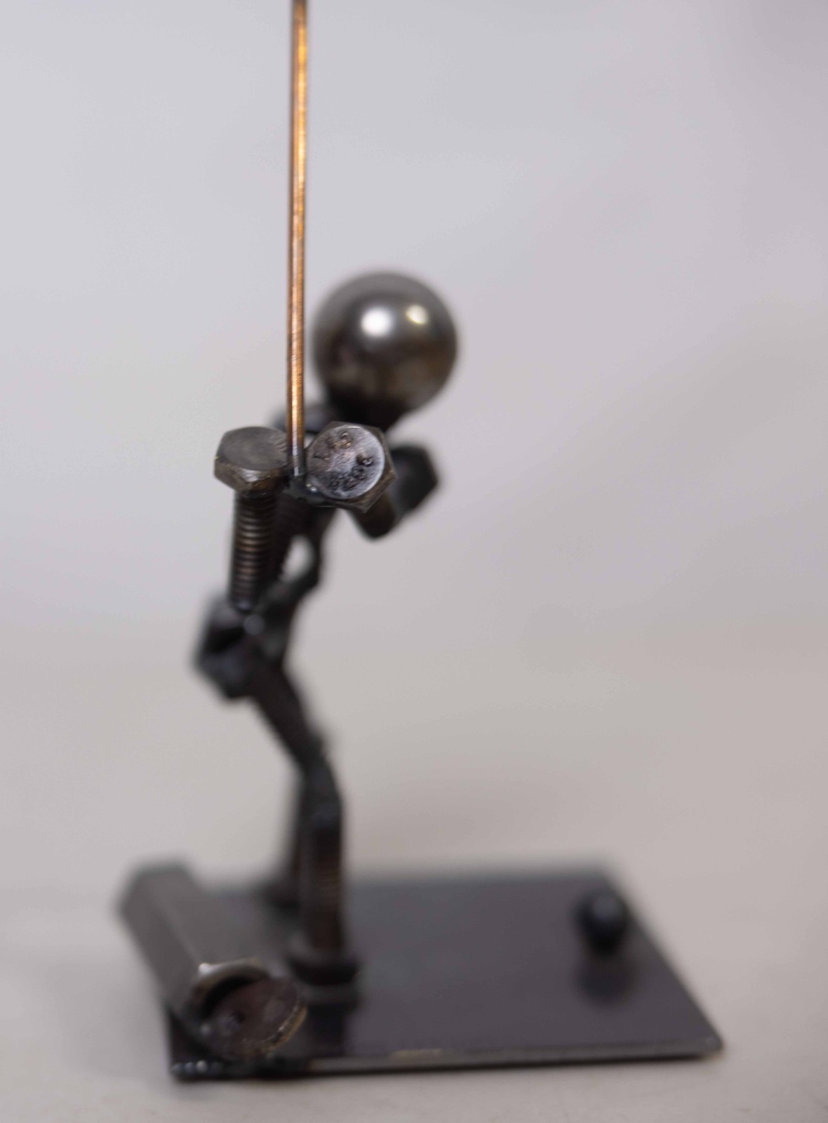 Steve Appel’s Bolt People Metal Art Sculpture Golf Player Signed