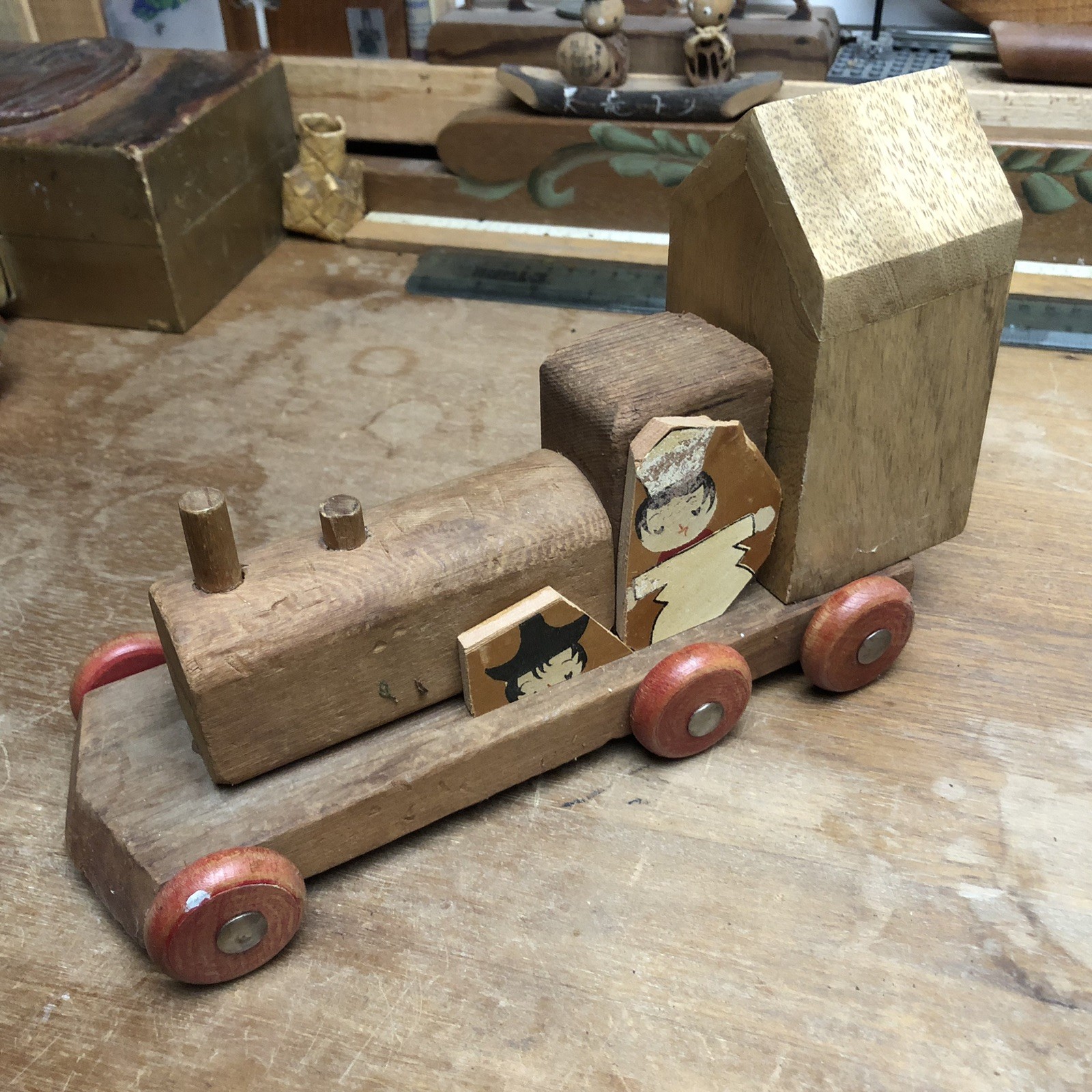 Rob Vetter Original Altered Vintage Wood Object Story Piece No. 01 NW Art