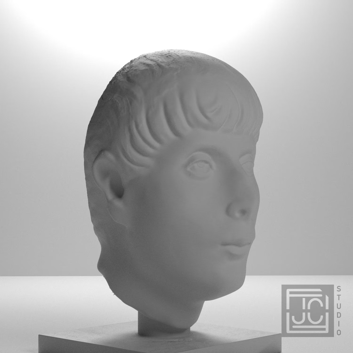Head of a Young Man Collectible Bust Statue – 5, 9, 12 Inch