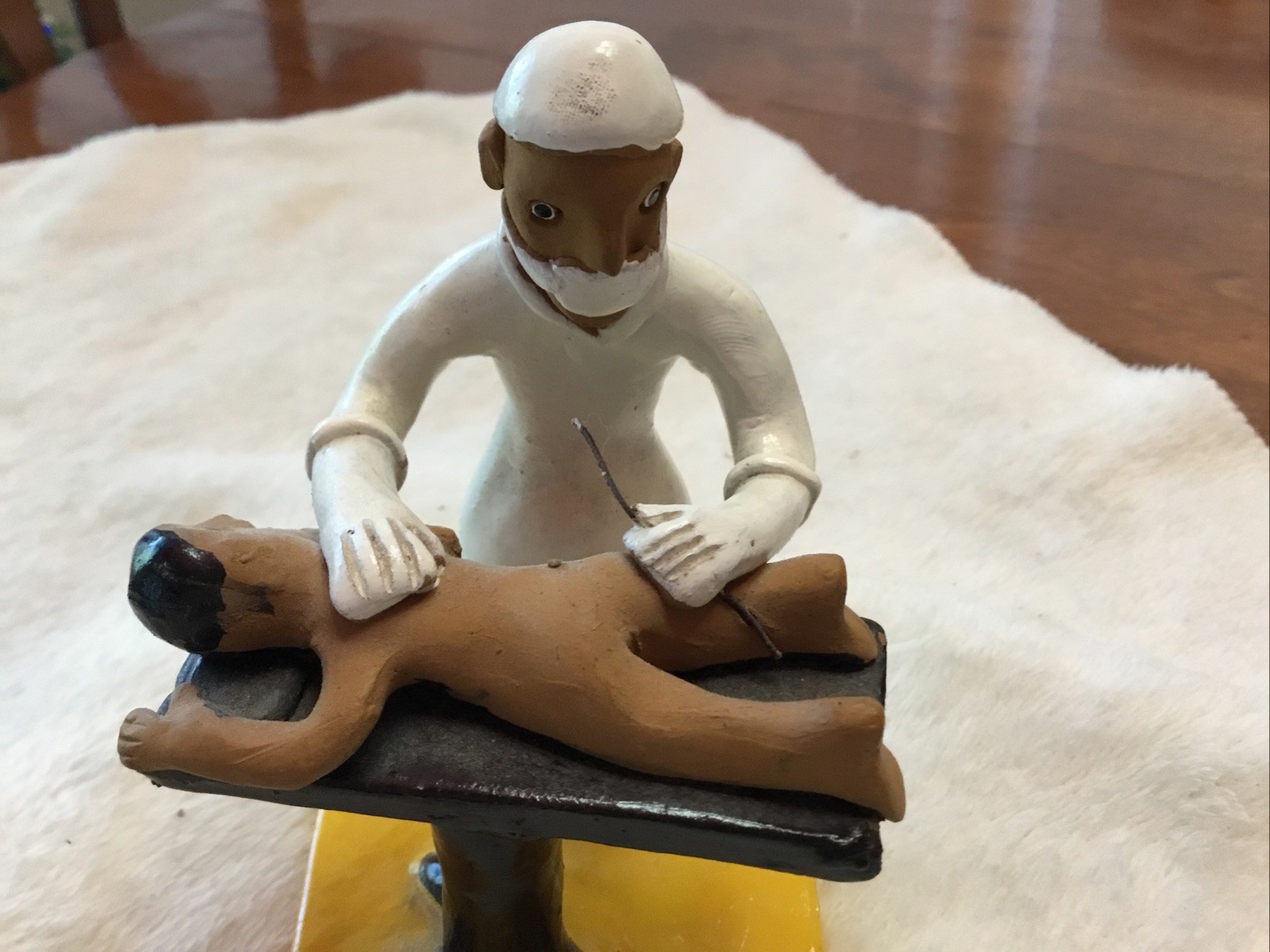 Brazil Folk Art Clay Sculpture PROCTOLOGISTA Doctor – Stamped