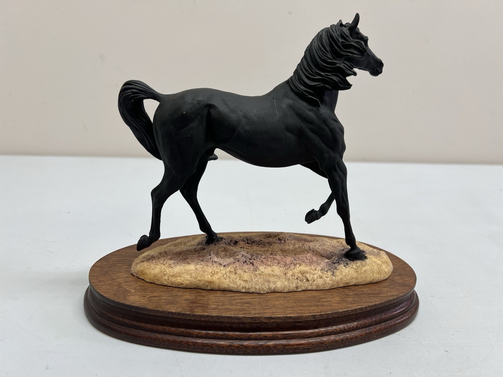 Fred Stone Hand Painted Black Stallion Figurine #297 of 2500