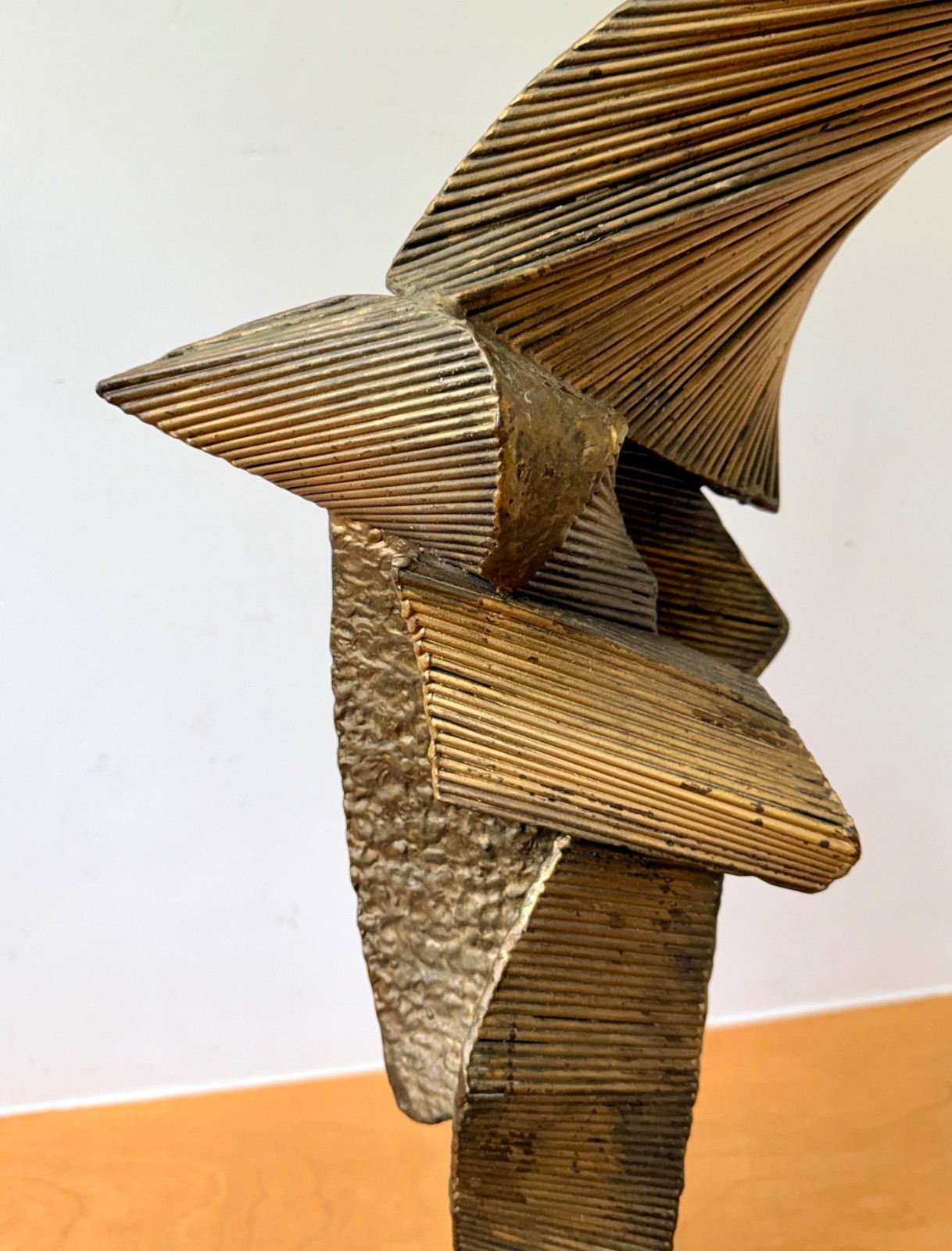 1960s John Roper Brutalist Abstract Metal New York Art Sculpture Statue Vtg Mcm
