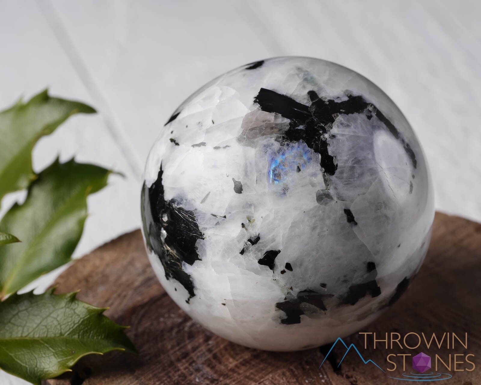 Rainbow MOONSTONE Crystal Ball Sphere – Unique Gift, Gothic Home Decor, E0372